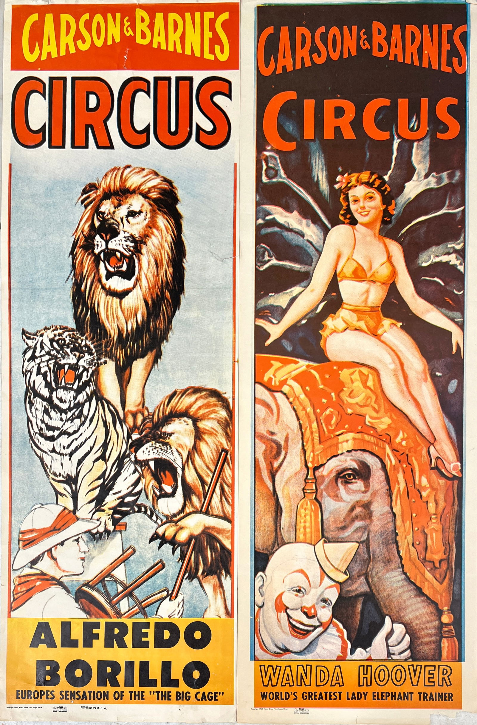 CARSON & BARNES CIRCUS POSTERS (1 of 1)