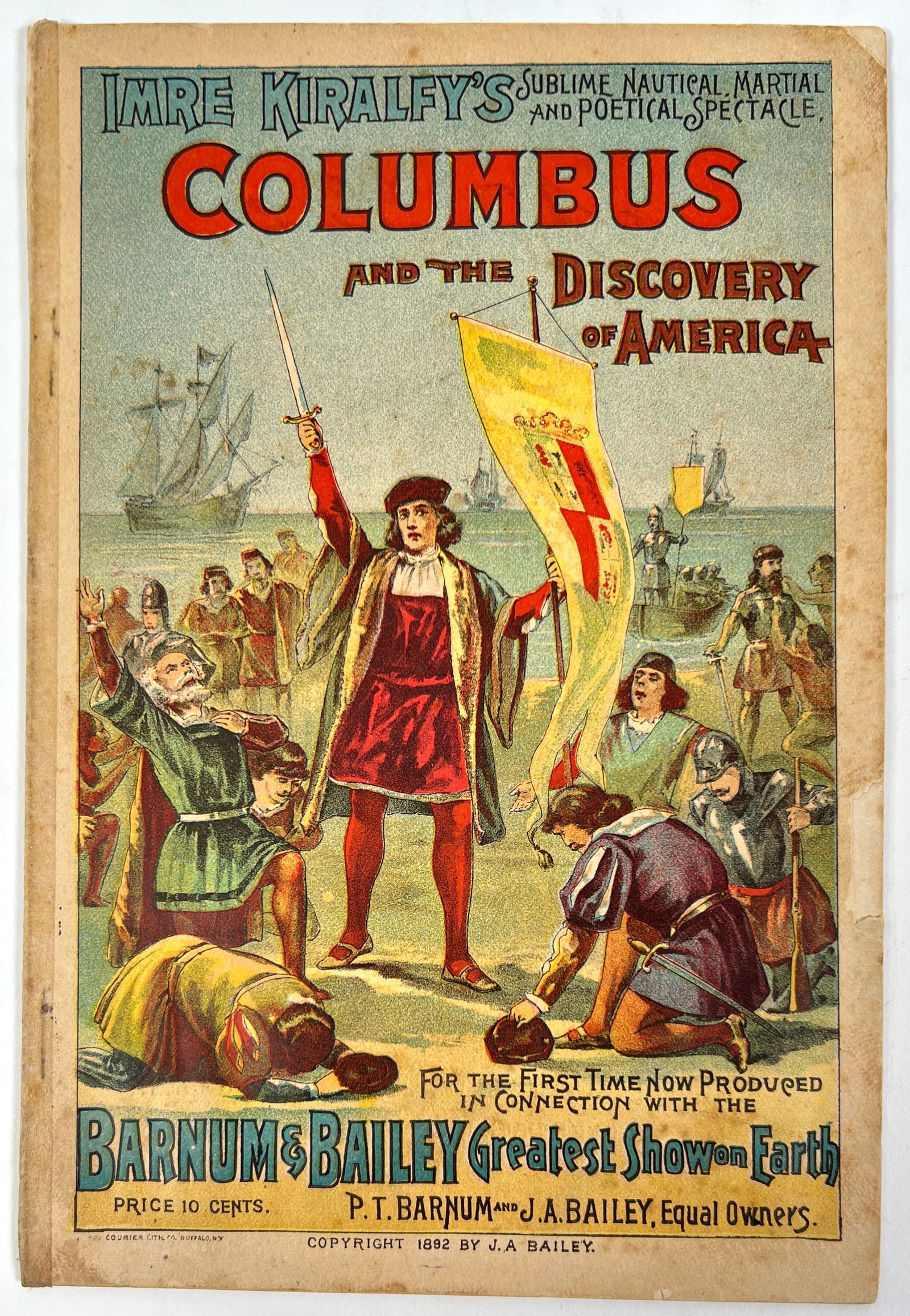 1892 BARNUM & BAILEY PROGRAM (1 of 2)