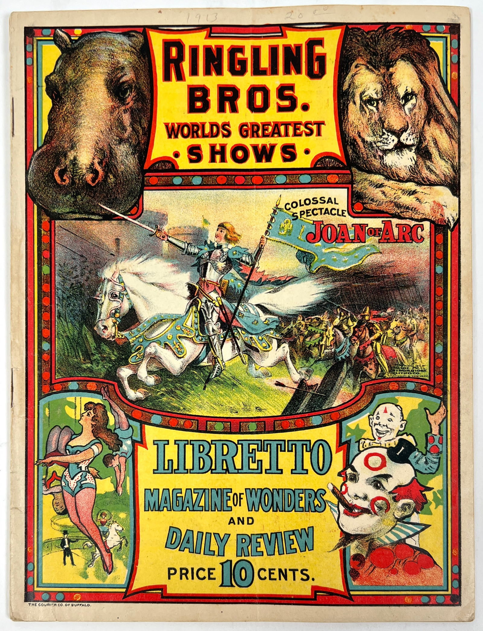 1913 RINGLING BROS. CIRCUS MAGAZINE OF WONDERS (1 of 2)