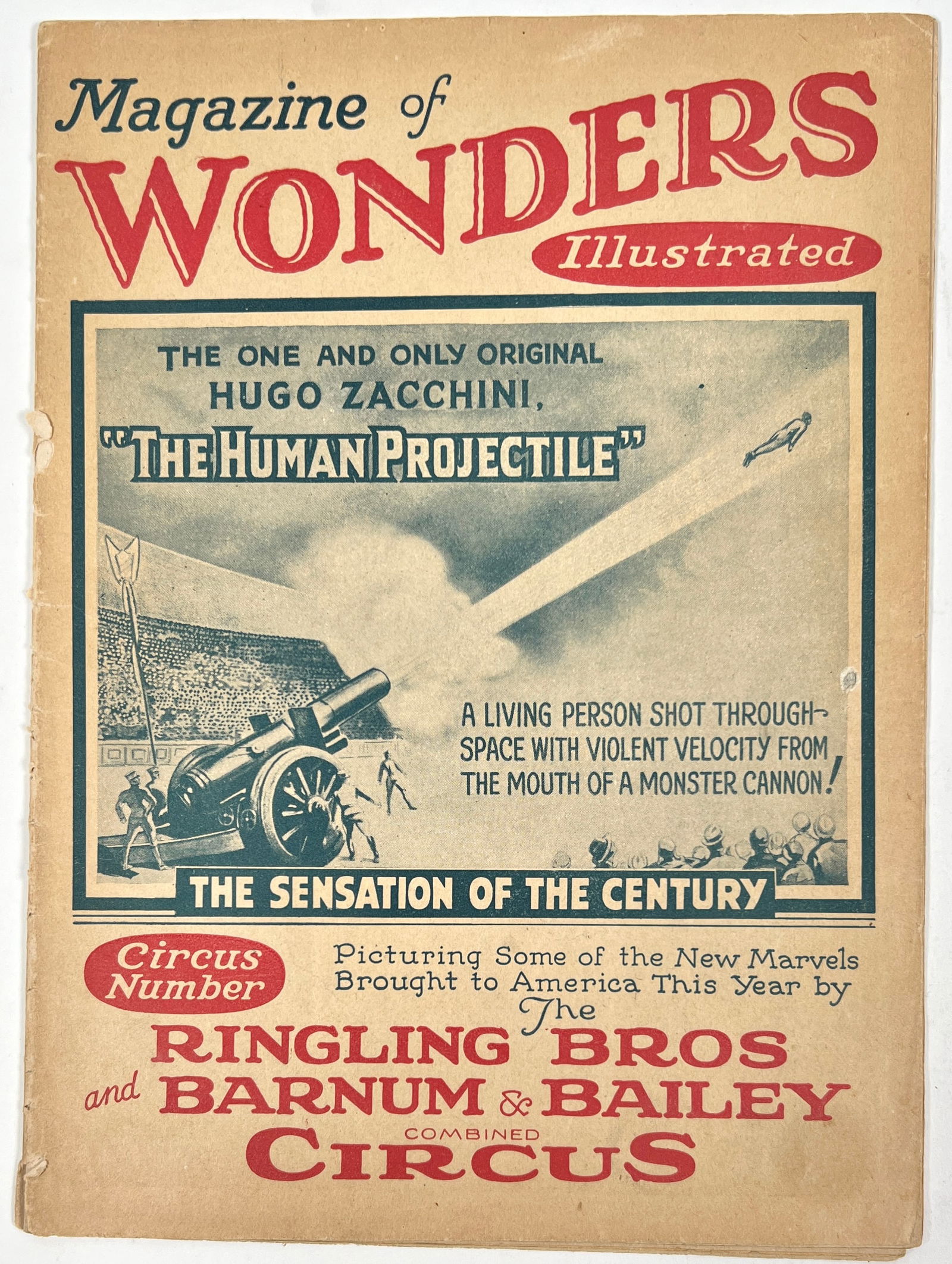 1929 RBBB CIRCUS MAGAZINE OF WONDERS COURIER (1 of 2)