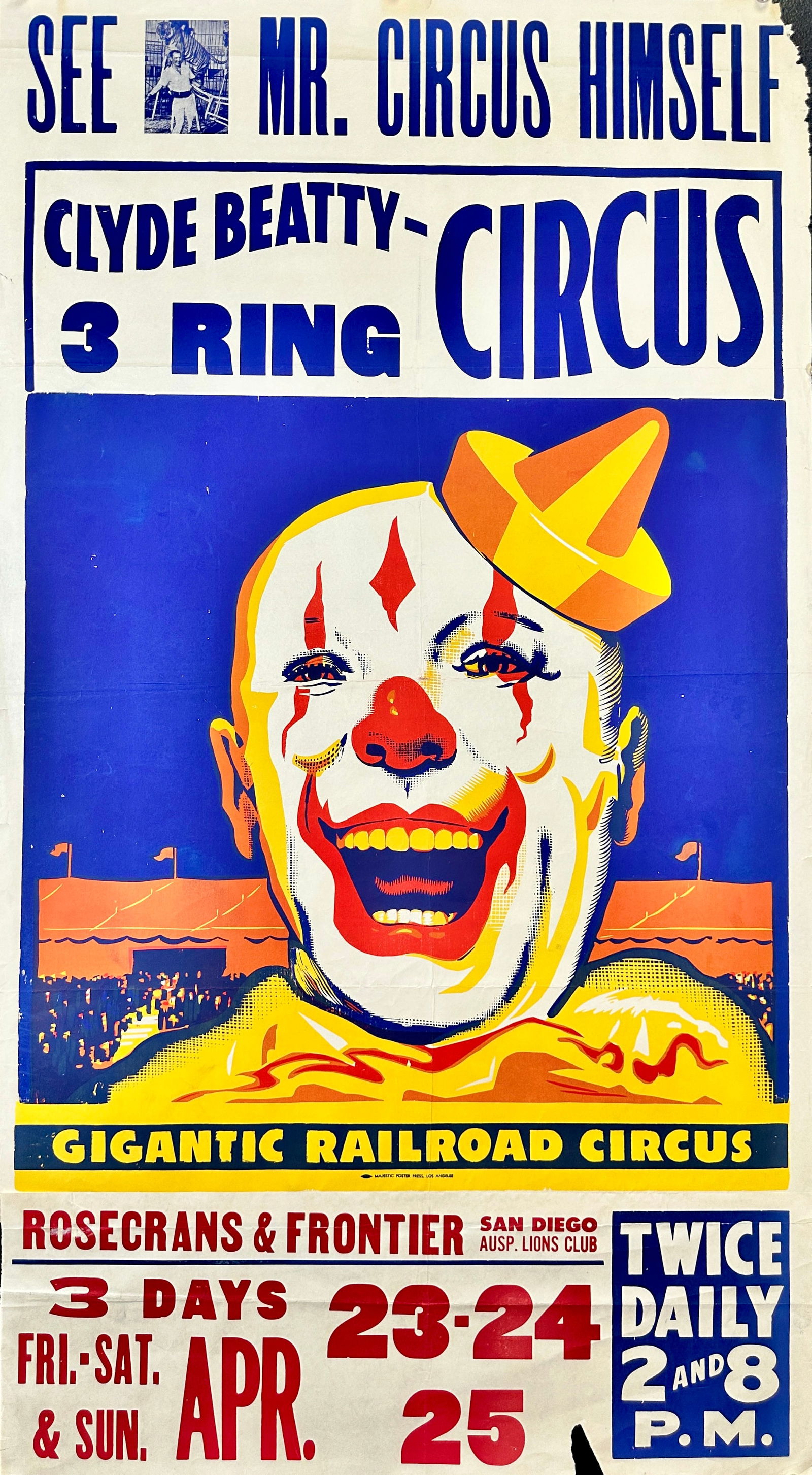 CLYDE BEATTY CIRCUS POSTER (1 of 1)