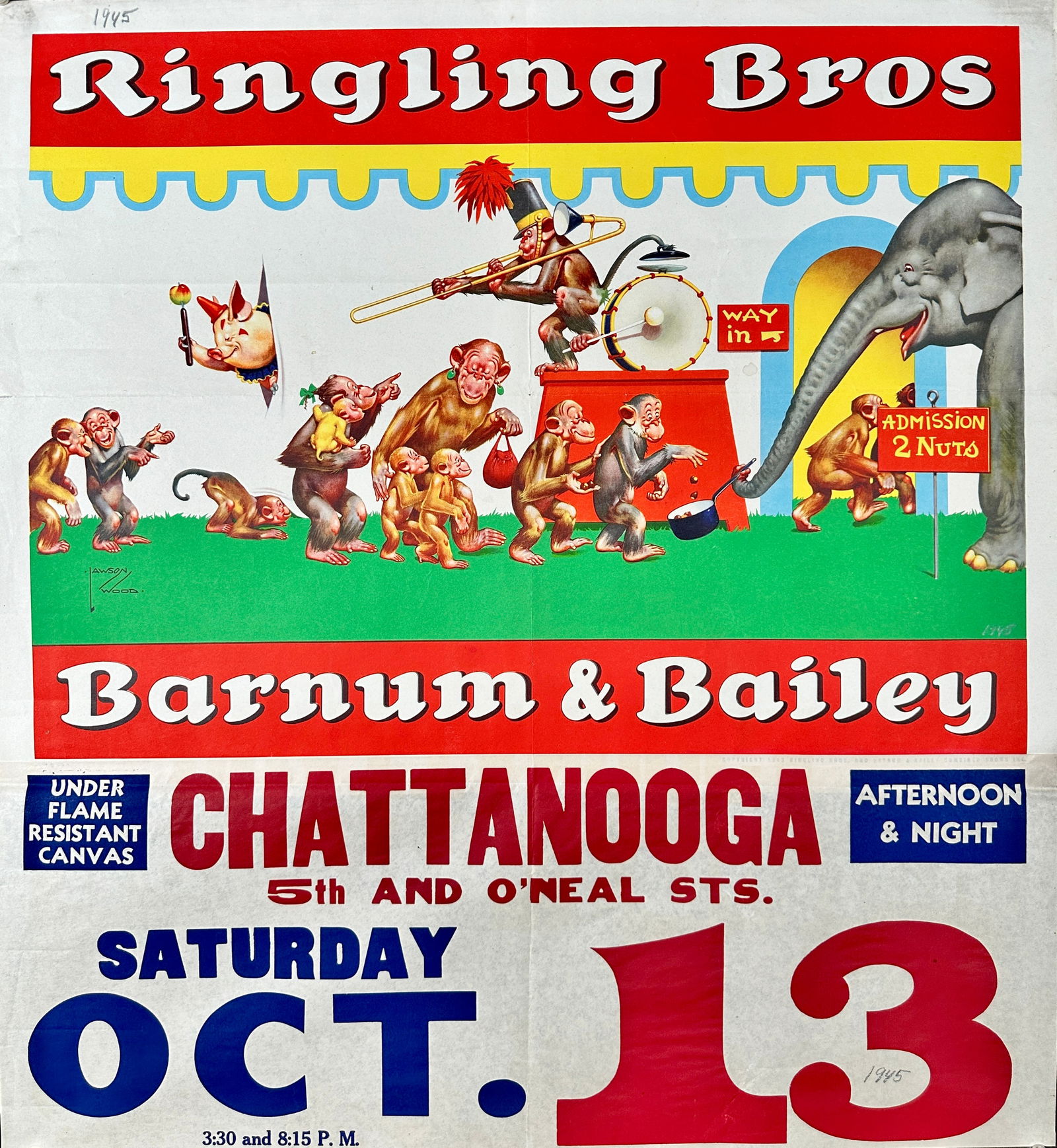 RINGLING BROS. BARNUM BAILEY CIRCUS POSTER (1 of 1)