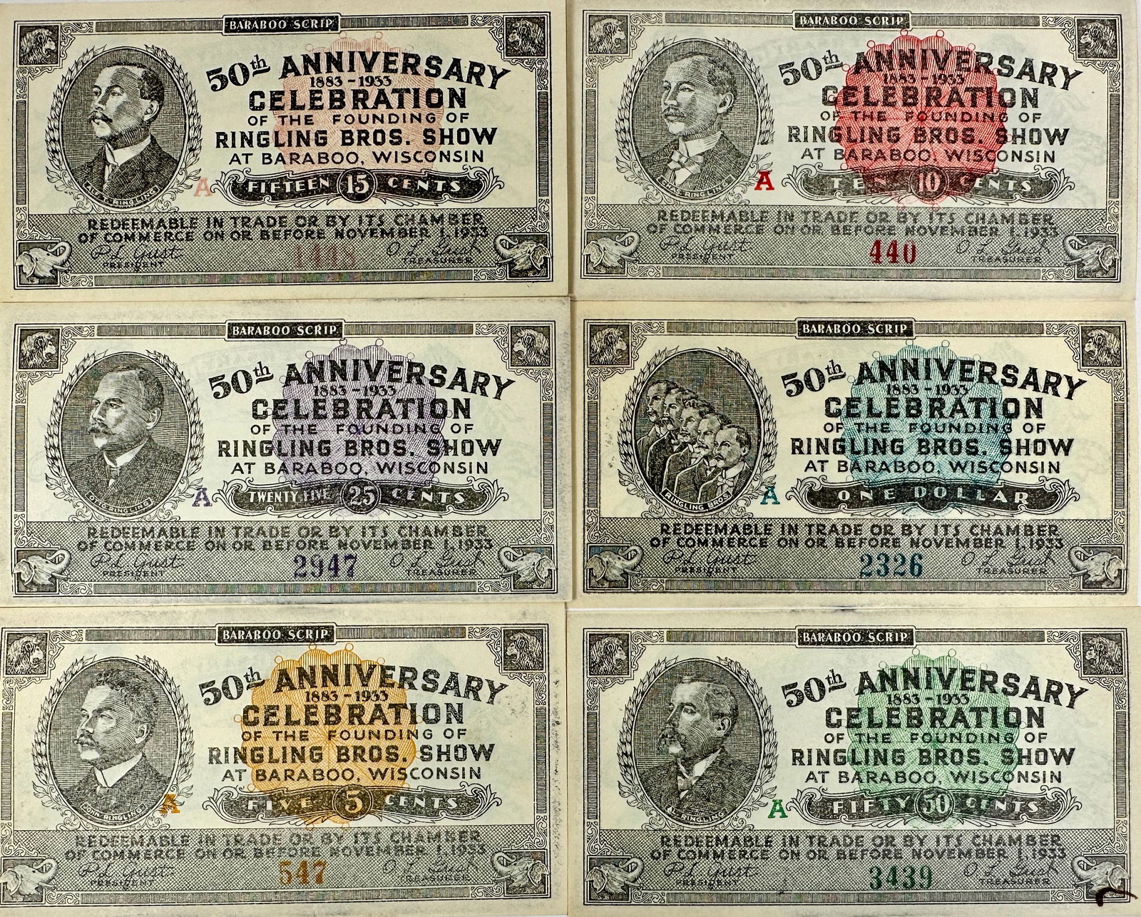 BARABOO SCRIP - RBBB CIRCUS MONEY (1 of 2)