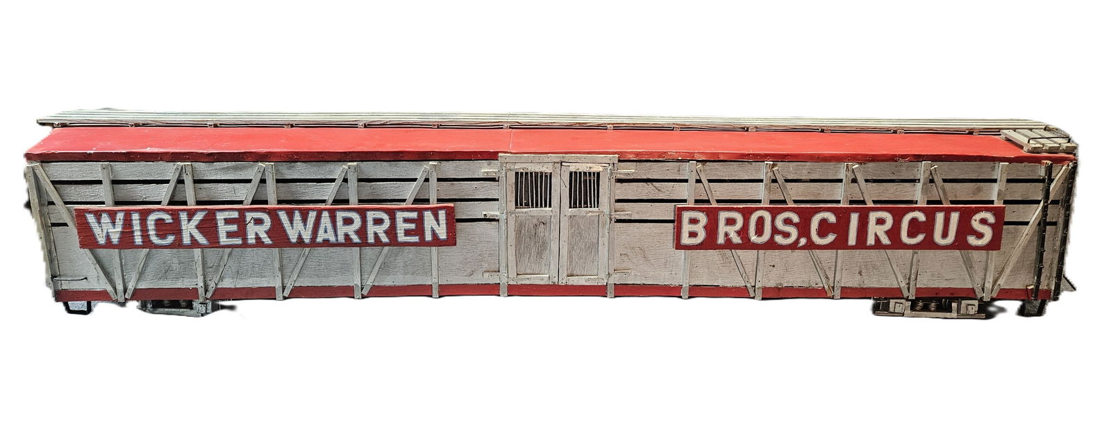 WICKER WARREN BROS. CIRCUS RAILROAD MODEL (1 of 8)