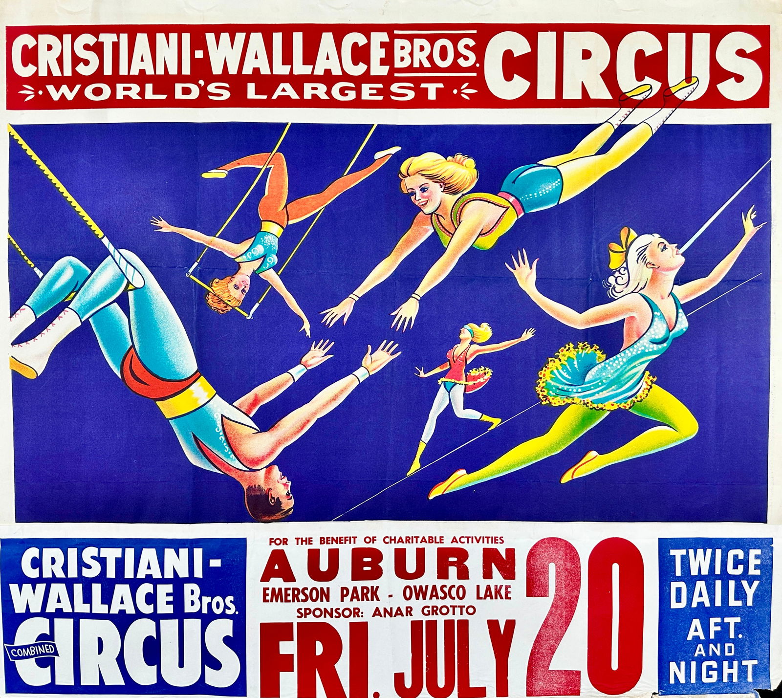 CRISTIANI-WALLACE BROS. CIRCUS POSTER (1 of 1)