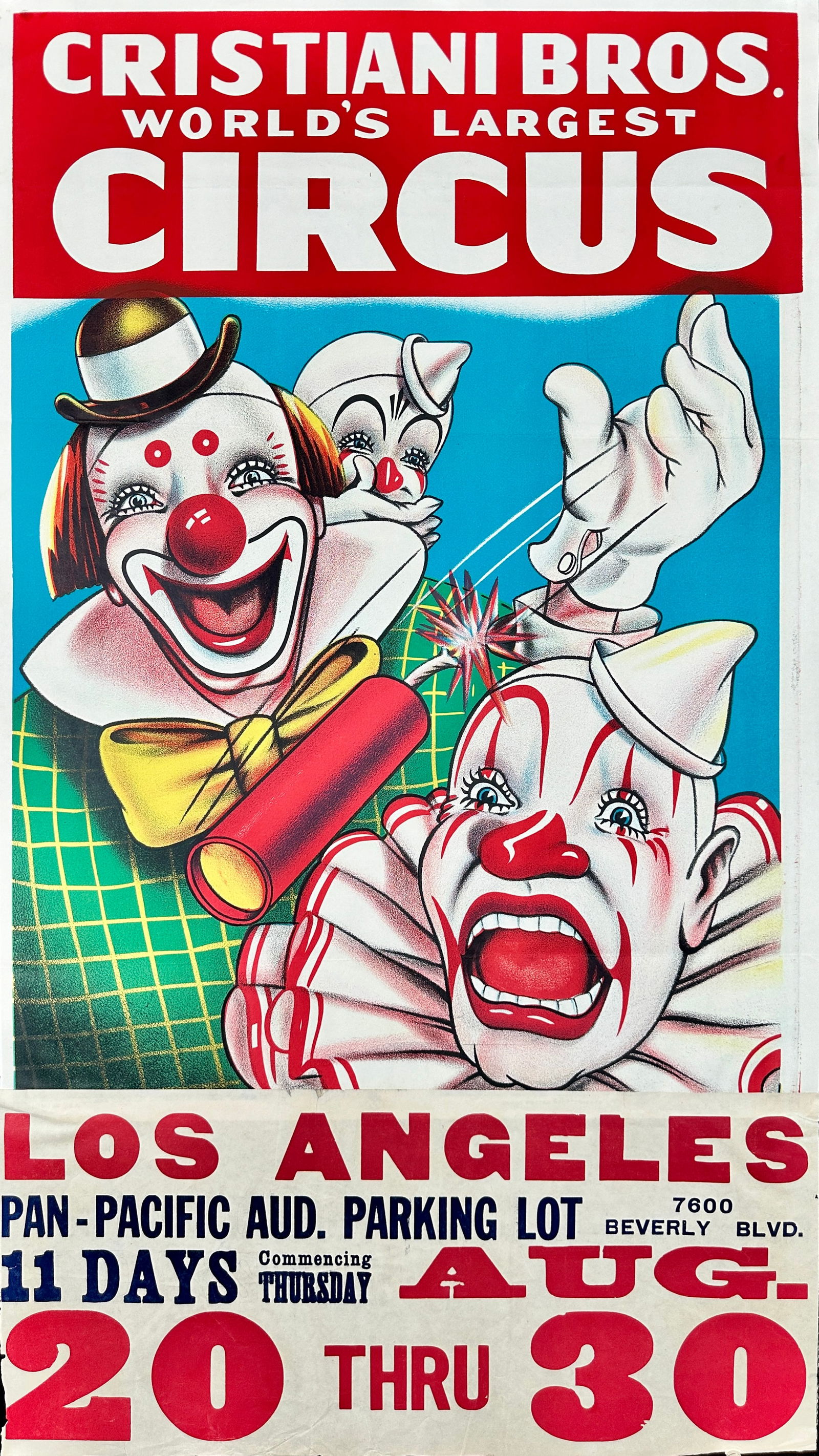 CRISTIANI BROS. CIRCUS POSTER (1 of 1)