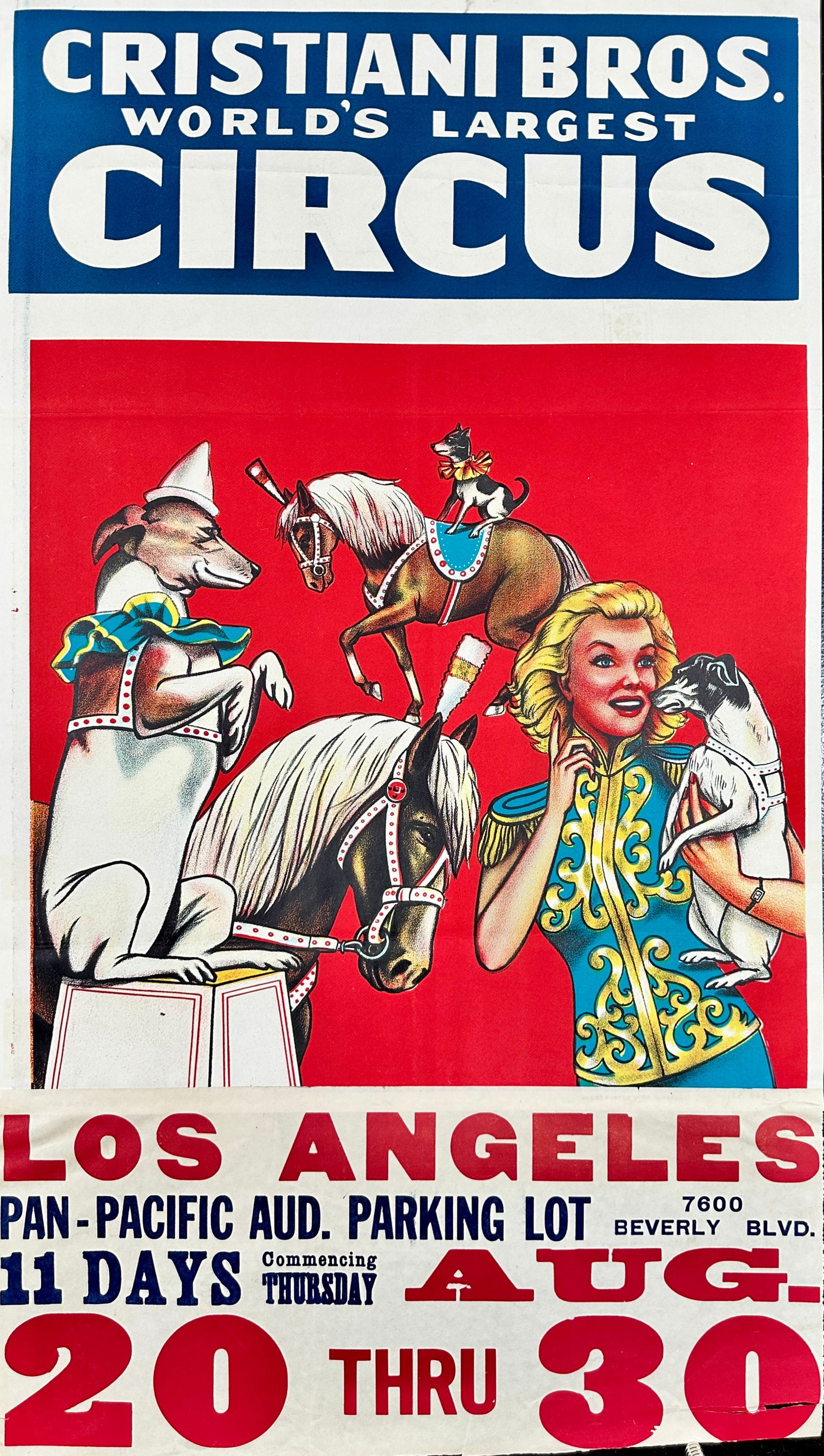 CRISTIANI BROS. CIRCUS POSTER (1 of 1)