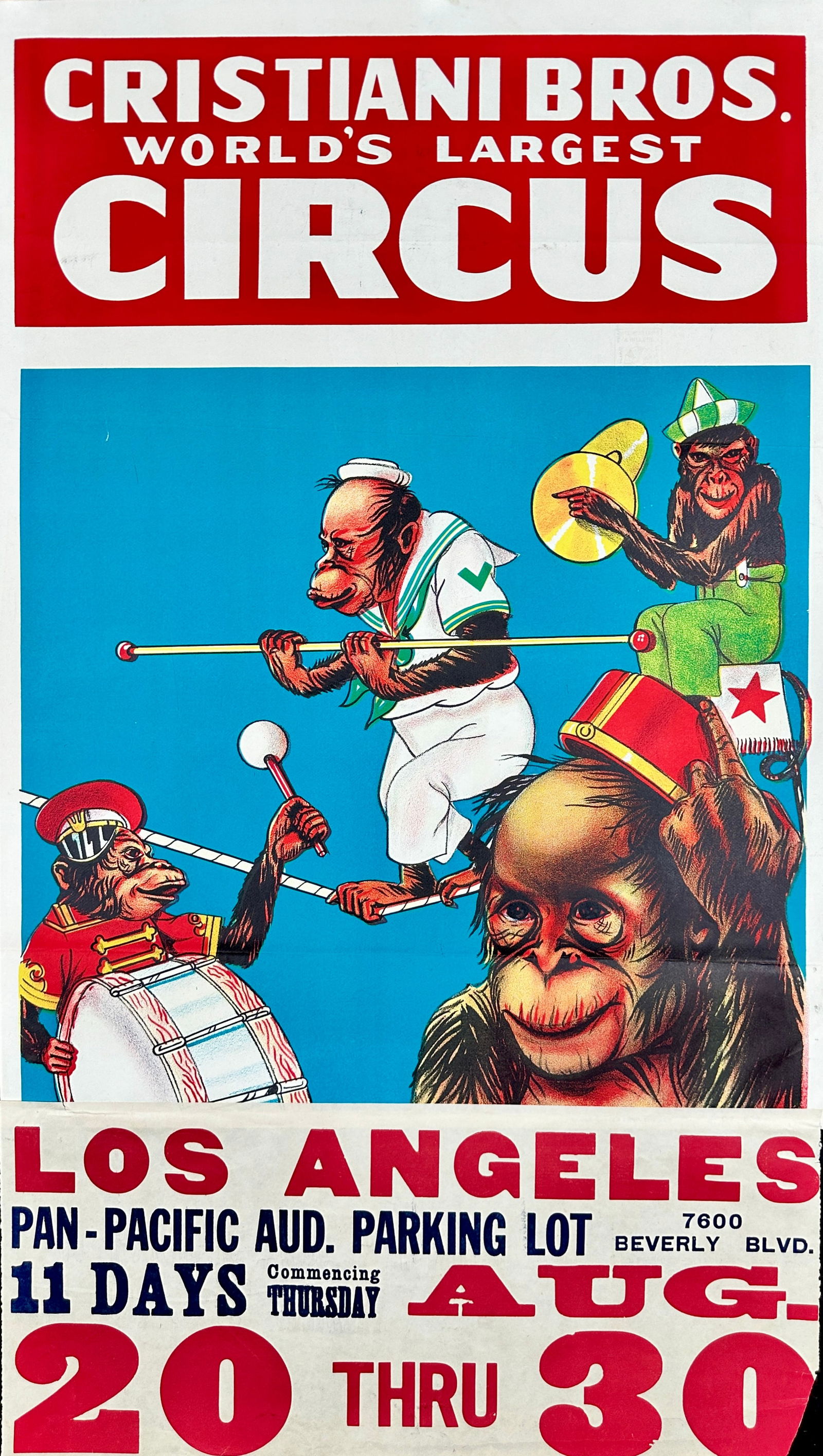 CRISTIANI BROS. CIRCUS POSTER (1 of 1)