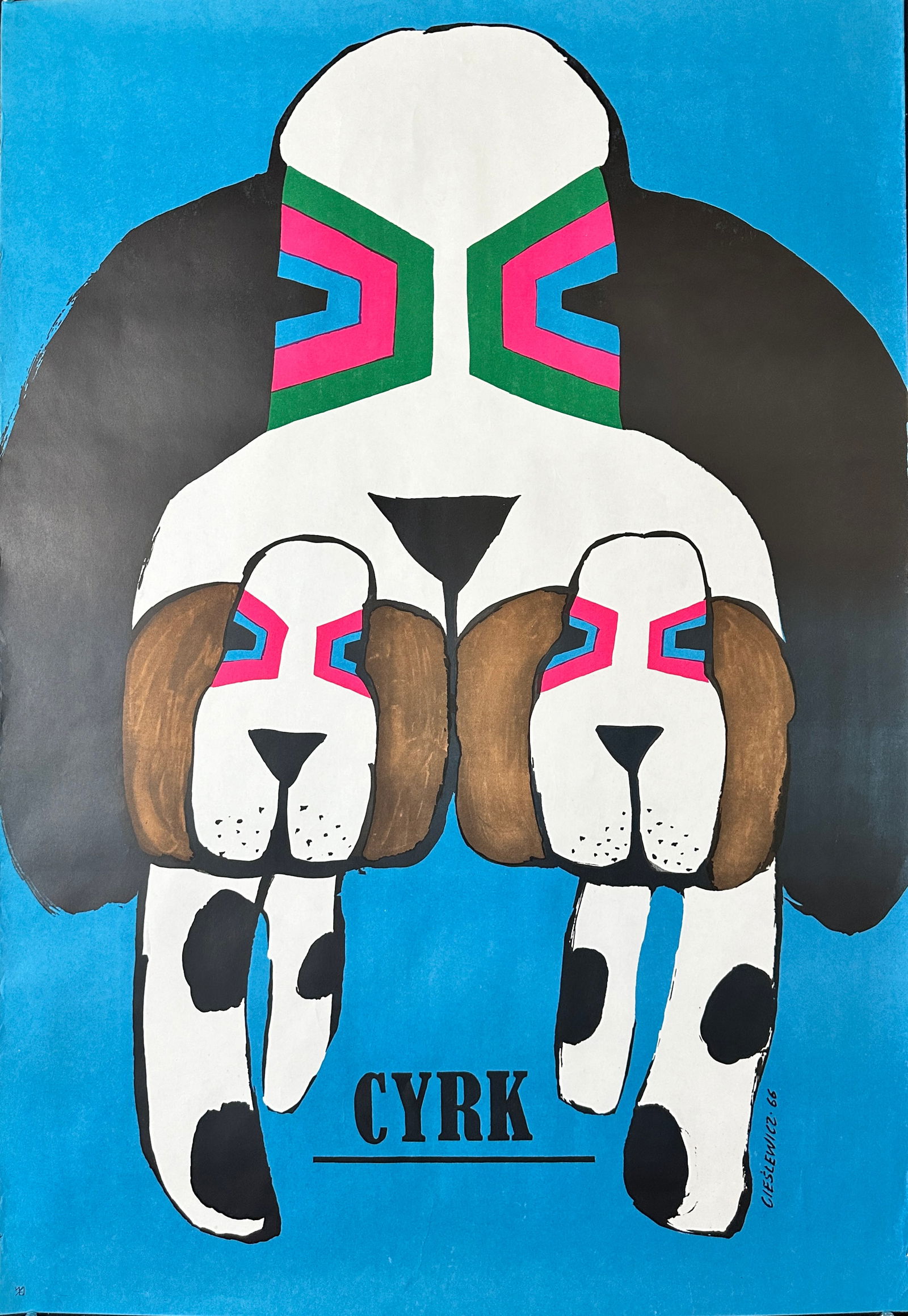 CYRK - ROMAN CIESLEWICZ - POLISH CIRCUS POSTER (1 of 1)