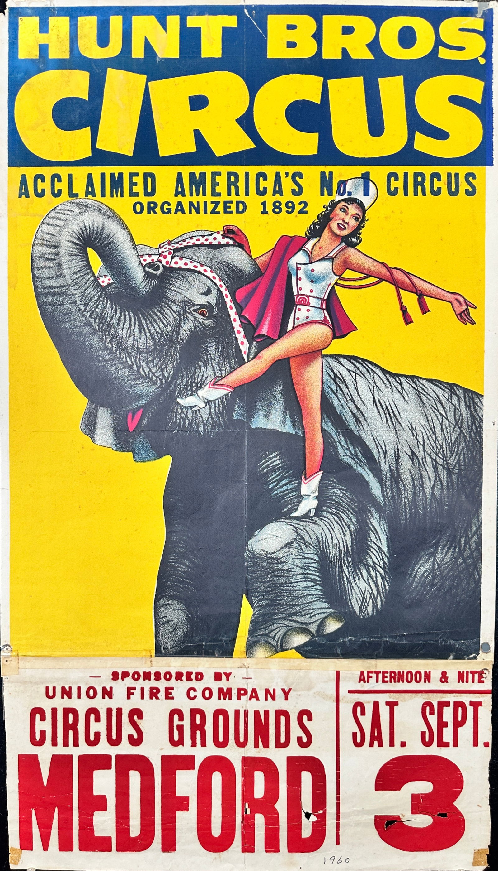 HUNT BROS. CIRCUS POSTER (1 of 1)