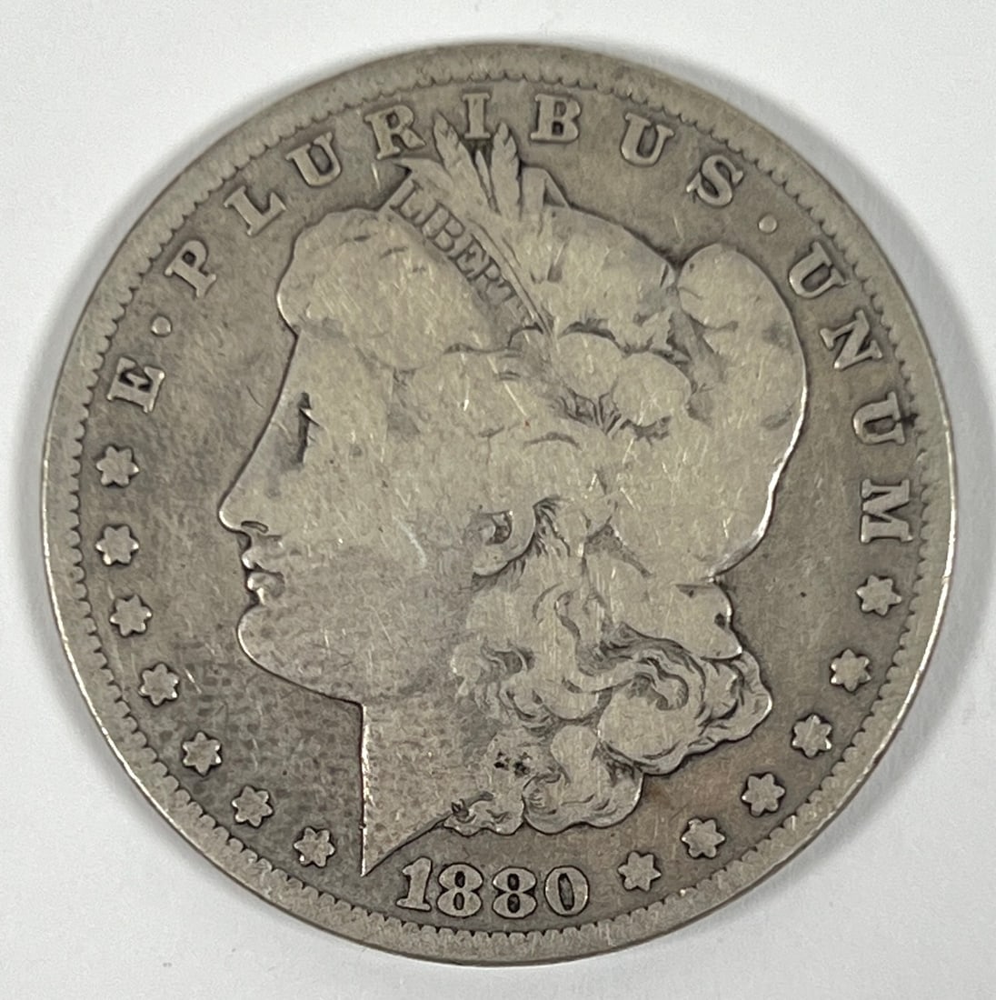 1880-CC MORGAN SILVER DOLLAR (1 of 2)