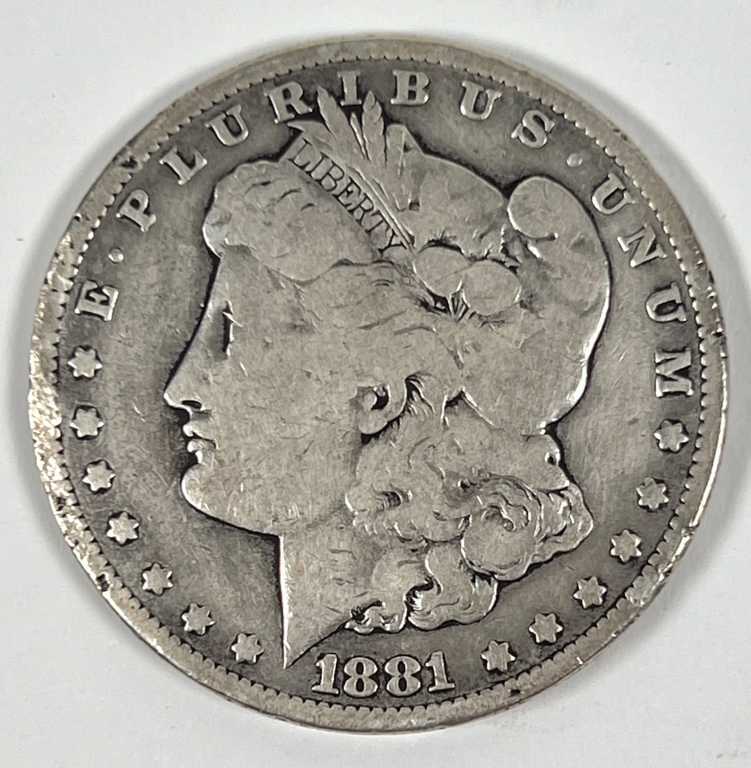 1881-CC MORGAN SILVER DOLLAR: CIRCULATED CARSON CITY SILVER DOLLAR