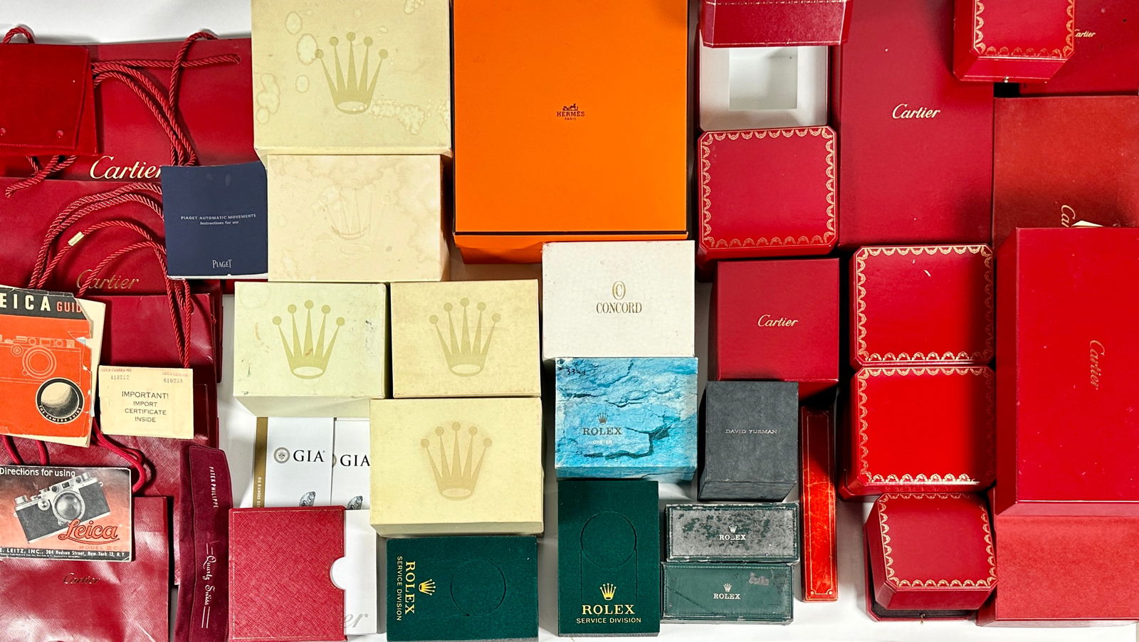 ROLEX, CARTIER, YURMAN, HERMES CARTONS (1 of 1)