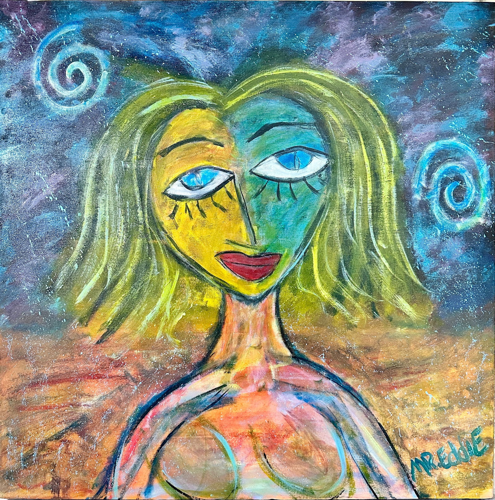 EDWIN H. WEAVER - MONA MONA PAINTING (1 of 2)