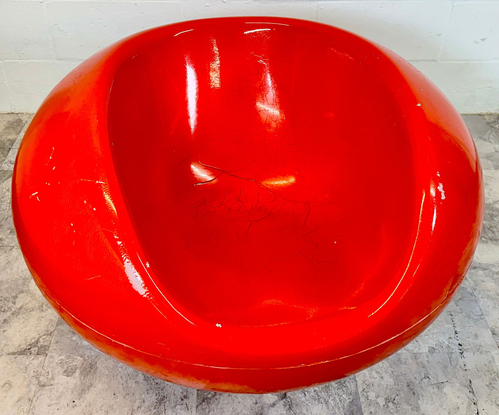 EERO SAARINEN RED PASTIL ROCKING CHAIR (1 of 5)