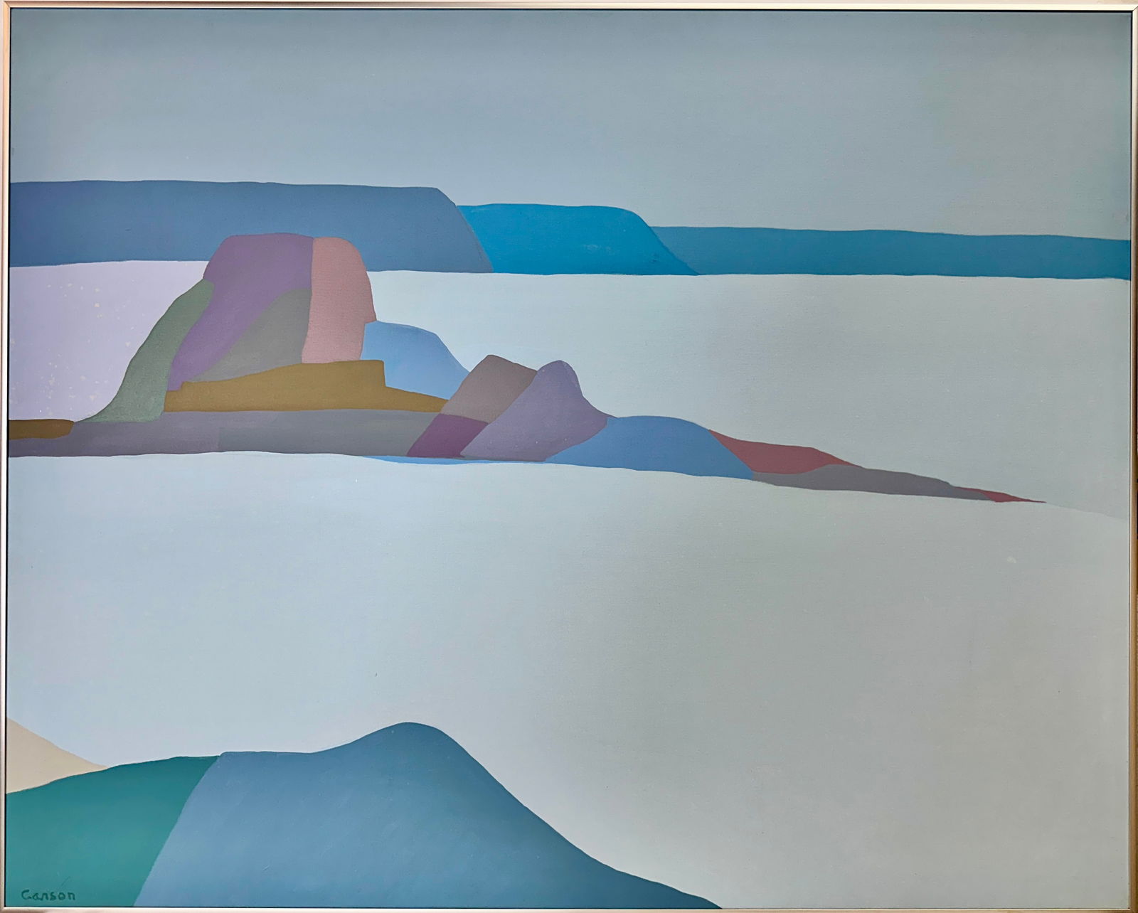 LARGE JACKIE CARSON HARD EDGE PAINTING (1 of 2)