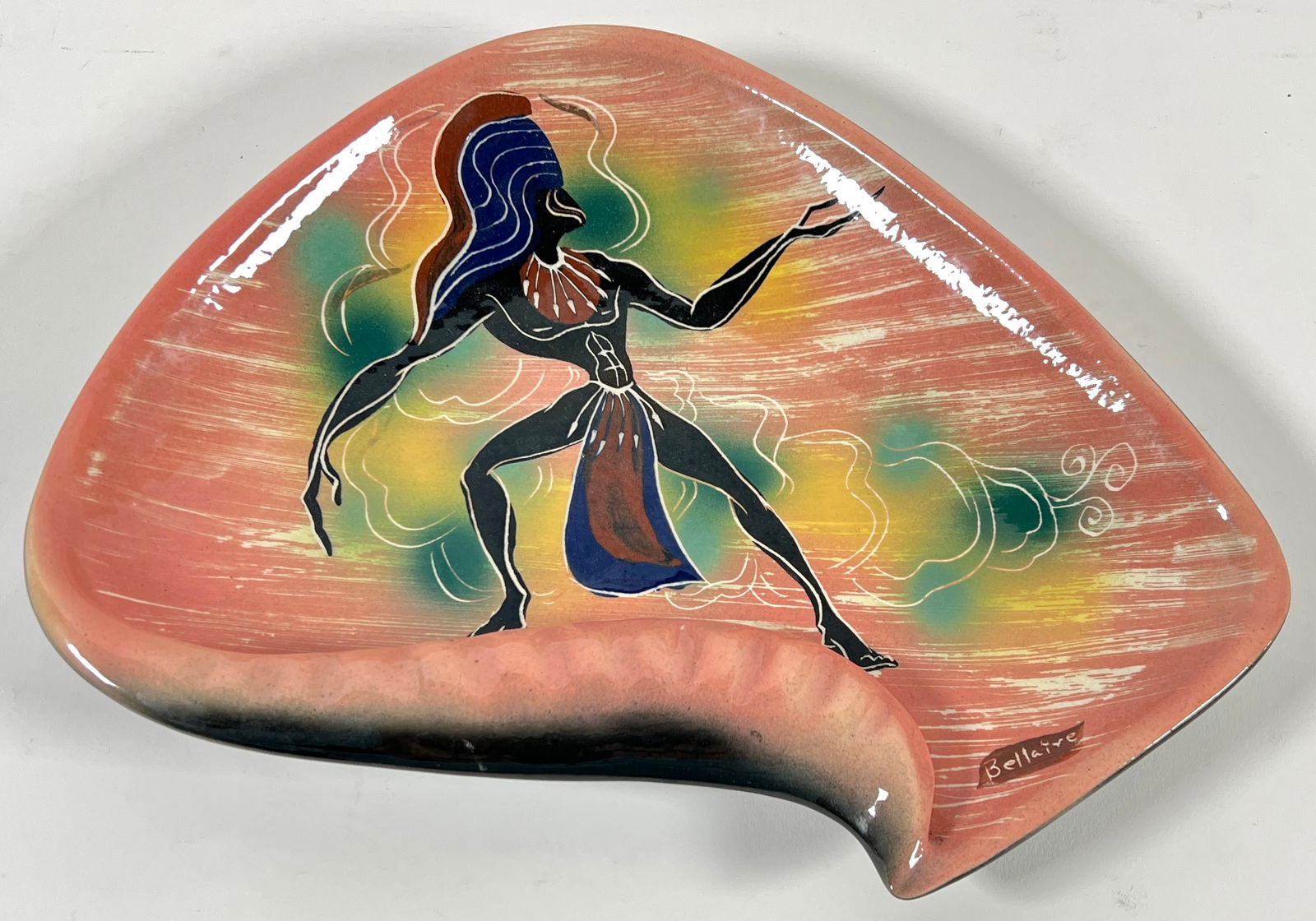 MARC BELLAIRE JUNGLE POTTERY ASHTRAY (1 of 2)