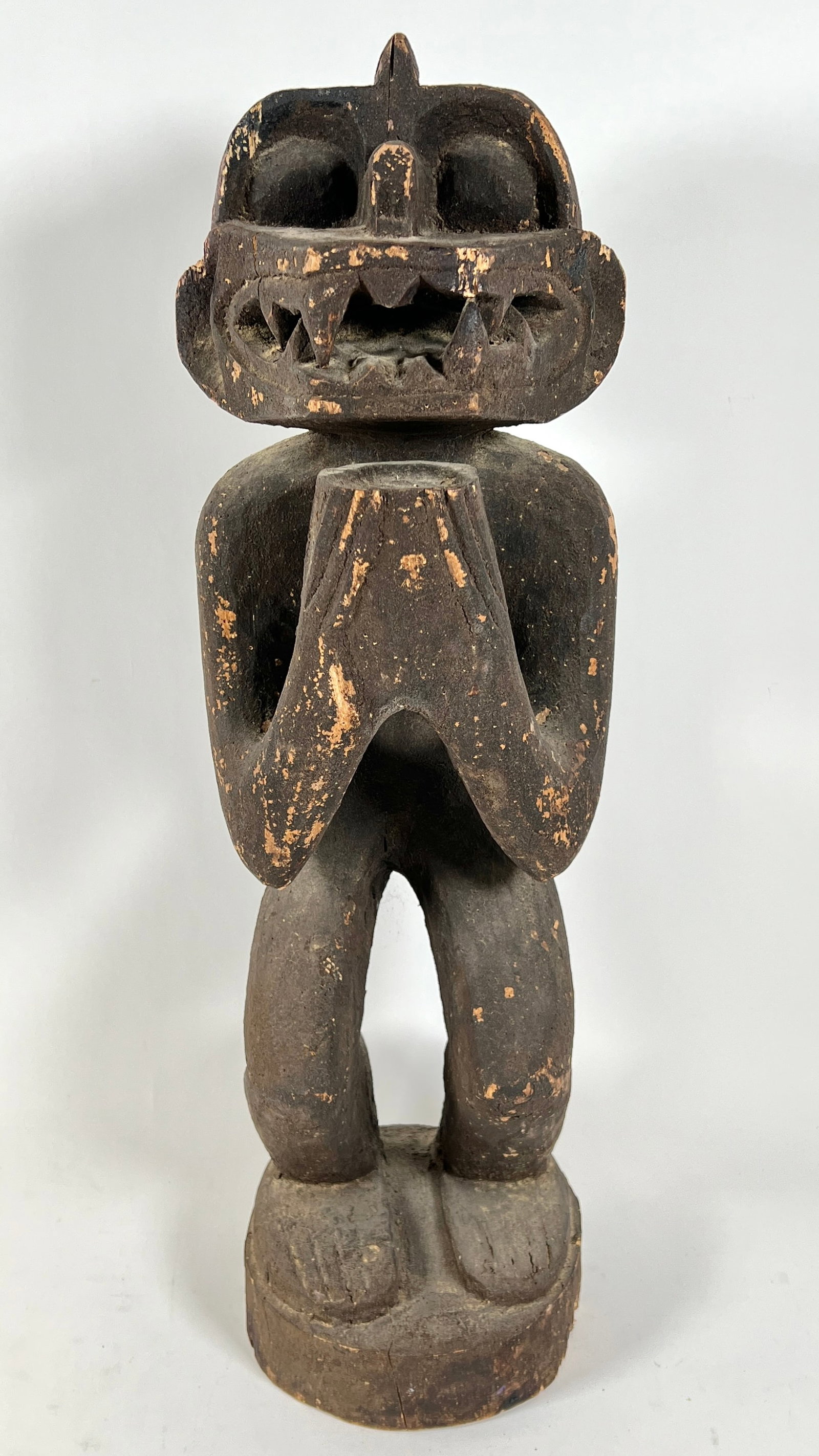 TRIBAL MONKEY GOD CARVING: CONGO - AFRICA. 26"