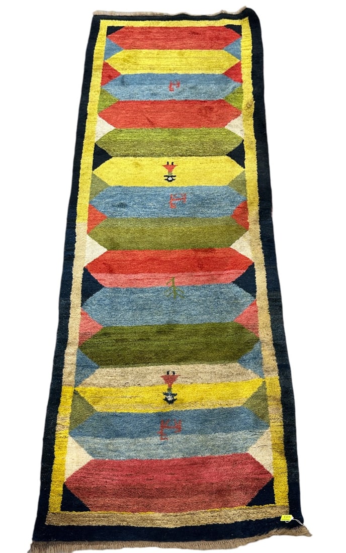 CONTEMPORARY WOOLEN RUNNER CARPET (1 of 2)