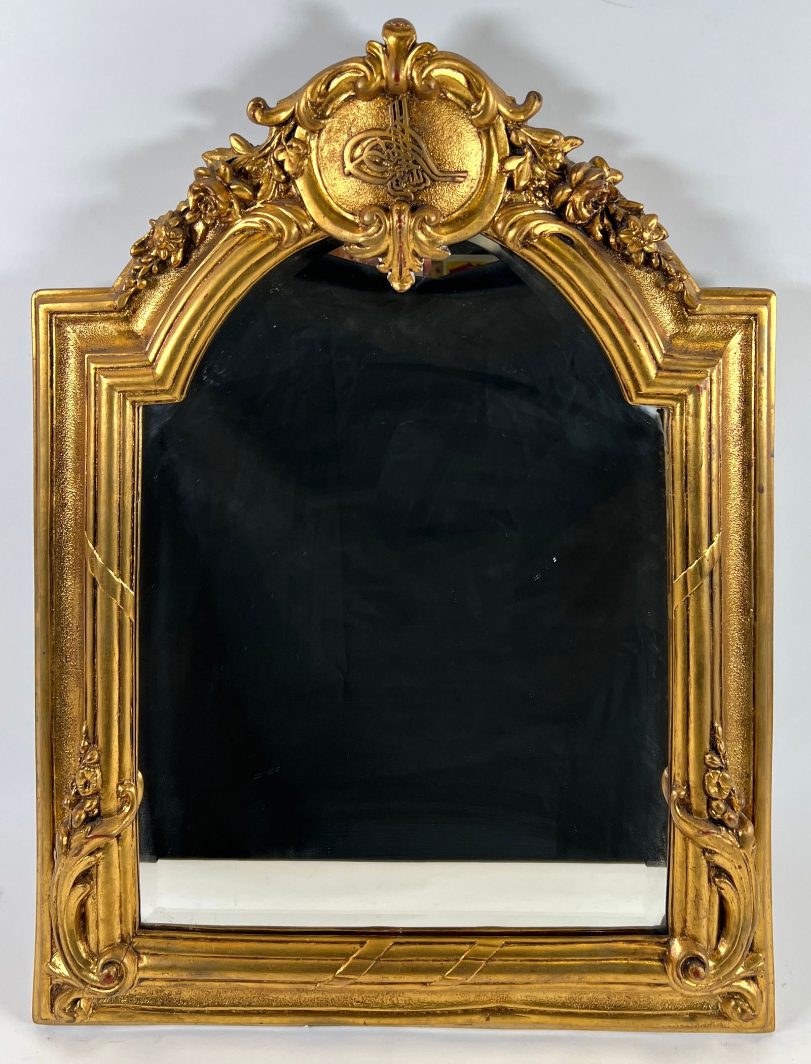 ANTIQUE GILT FRAMED MIRROR (1 of 1)