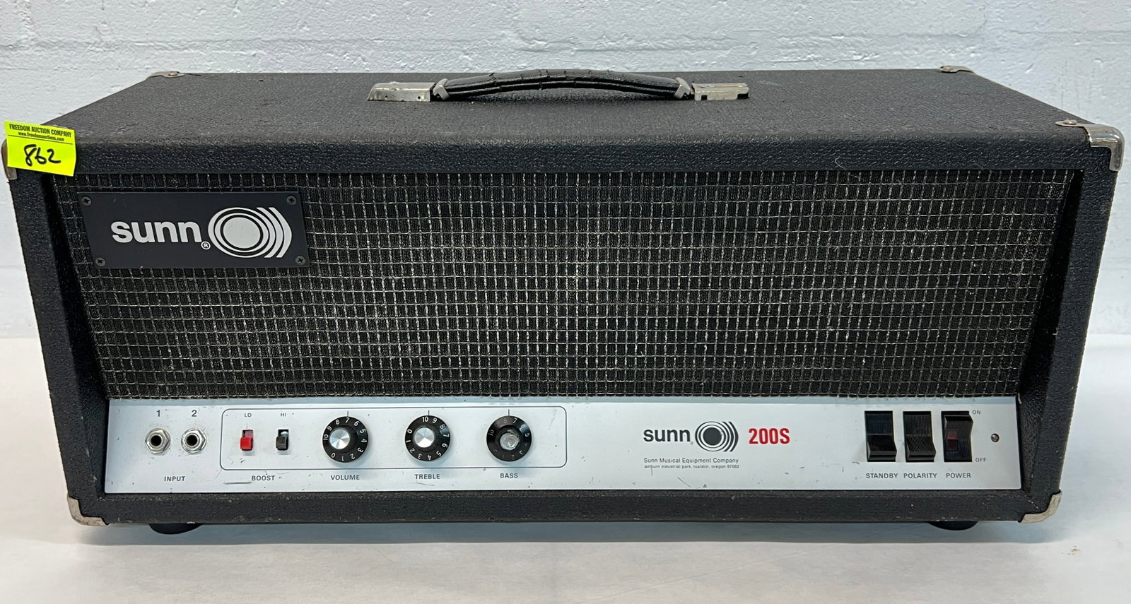 SUNN 200S AMP: POWERS ON, NO SOUND. 24"X10"X10"