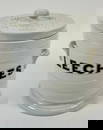 ANTIQUE LEECHES WHITE PORCELAIN JAR