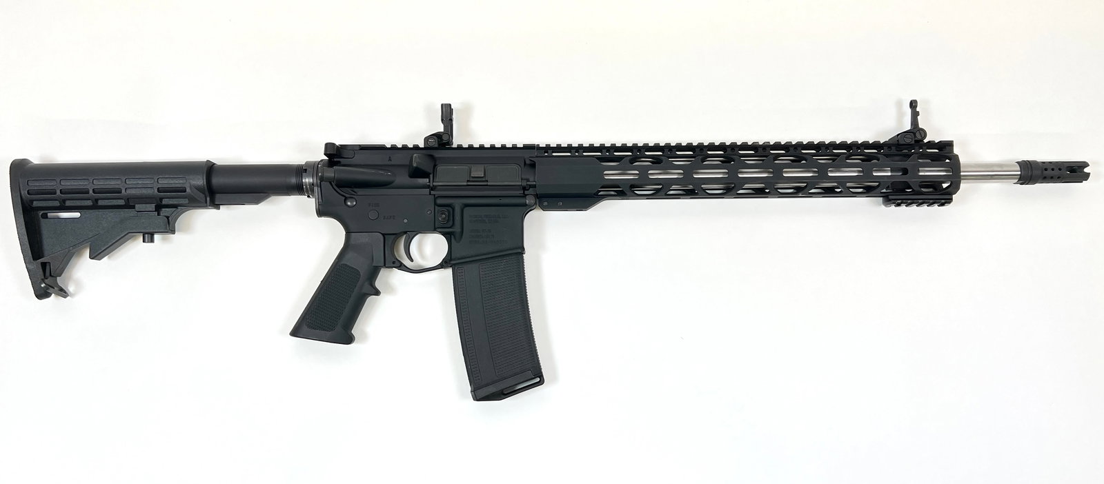 RADICAL FIREARMS RF-15 RIFLE: .223. LIKE NEW CONDITION. S/23-045550. FIREARM REQUIRES SHIPMENT TO FFL LICENSEE IN YOUR AREA. FLORIDA RESIDENTS CAN TRANFER IN OUR OFFICE LOCATED IN SARASOTA. BUYER RESPONSIBLE FOR SHIPPING COSTS.