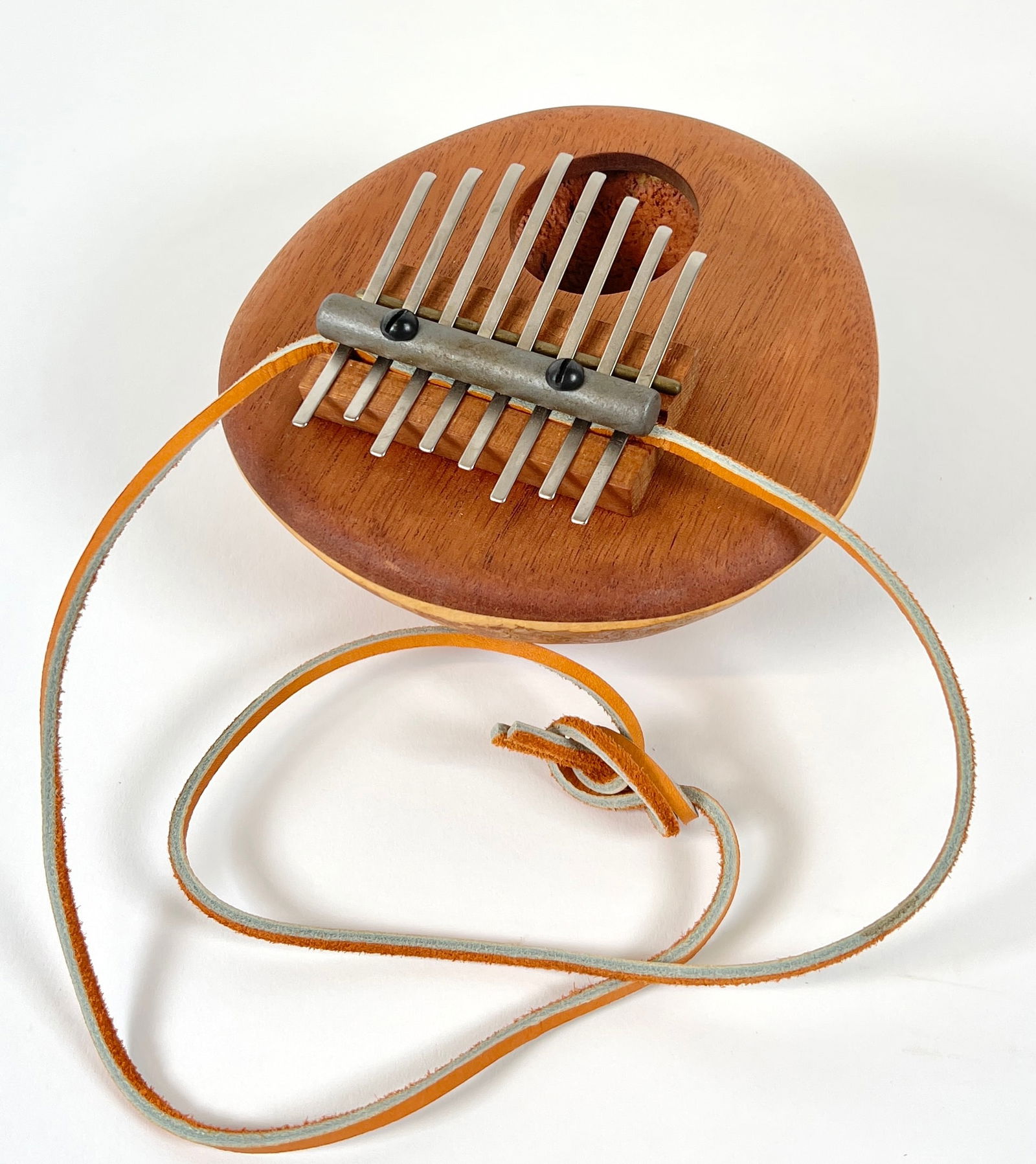 8 KEY KALIMBA PENDANT PIANO: COCONUT PIANO.