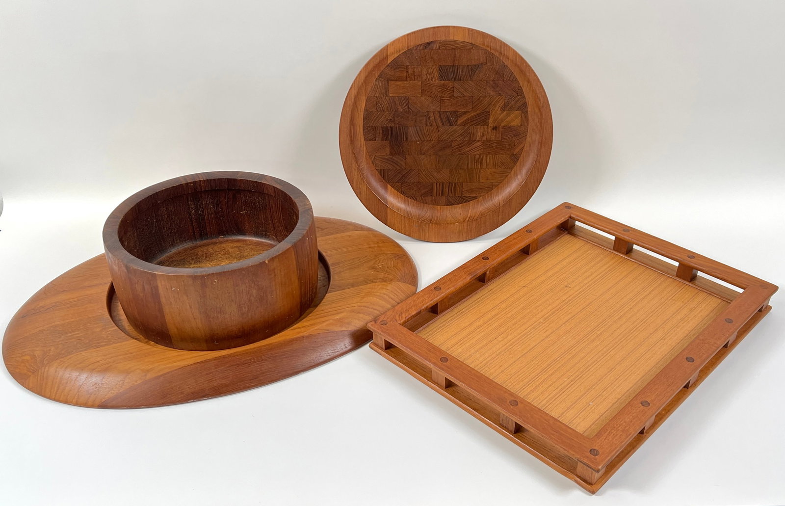 MCM TEAK WOODEN SERVING WARES: NISSON, DANSK, HENNING KOPPEL FOR GEORG JENSON