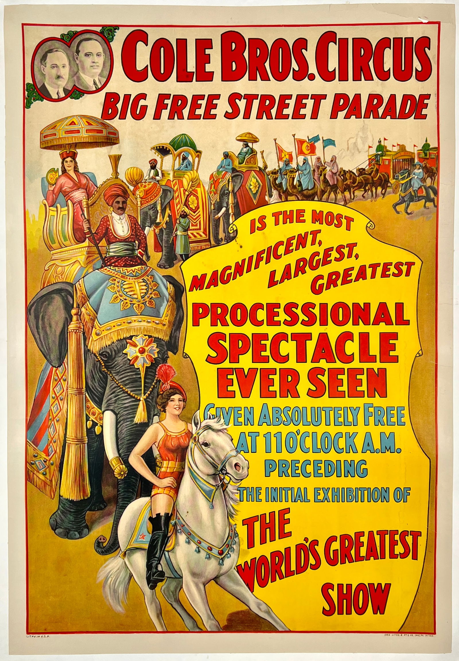 COLE BROS. CIRCUS POSTER (1 of 1)