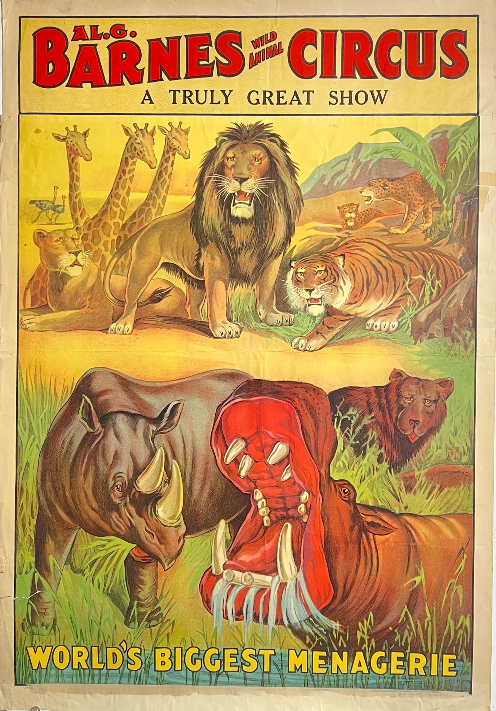 AL G. BARNES CIRCUS POSTER (1 of 1)