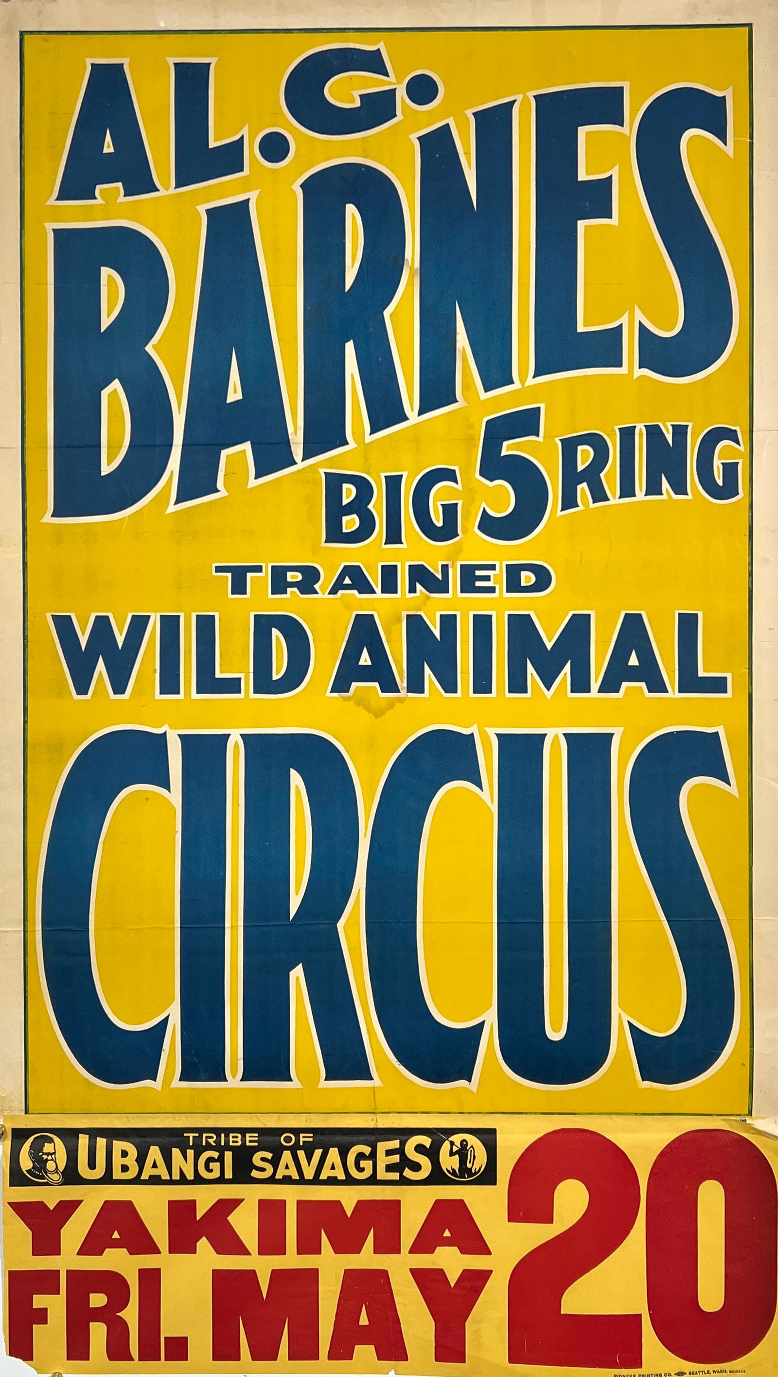 AL G. BARNES CIRCUS POSTER (1 of 1)