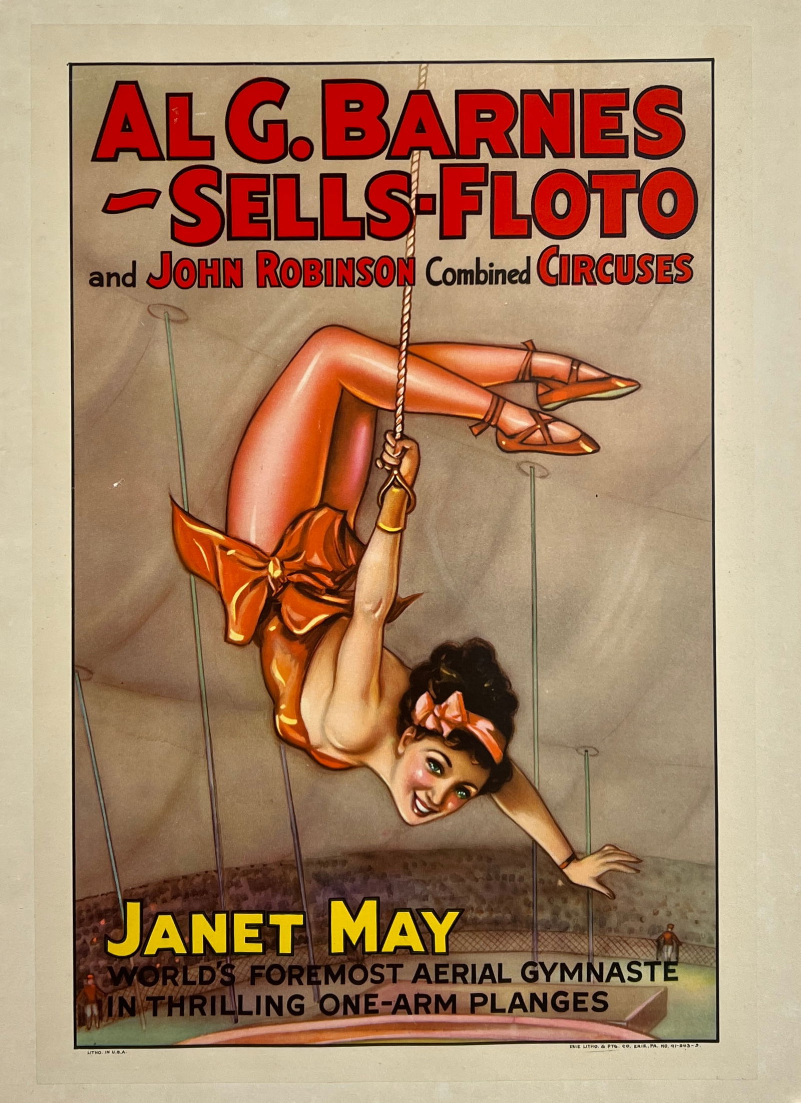 AL G. BARNES - SELLS FLOTO - JOHN ROBINSON CIRCUS POSTER (1 of 1)
