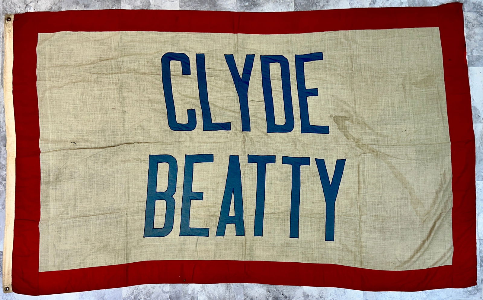 CLYDE BEATTY - COLE BROS. BIG TOP FLAG (1 of 1)