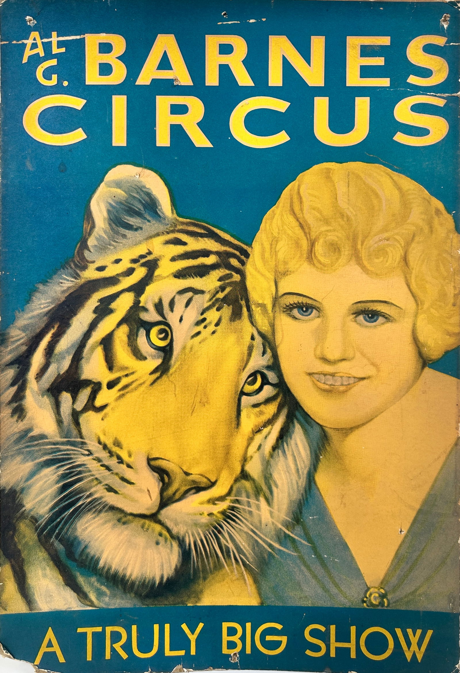 AL G. BARNES - MABEL STARK WINDOW CARD (1 of 1)