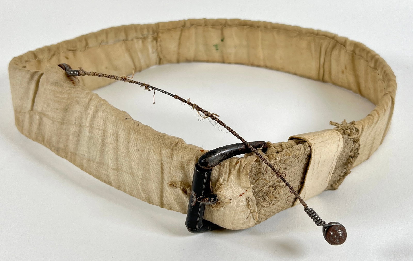 AERIALST BELT: AERIALIST BELT WITH WIRE GIMMICK. ROBERT F. HOUSTON COLLECTION.