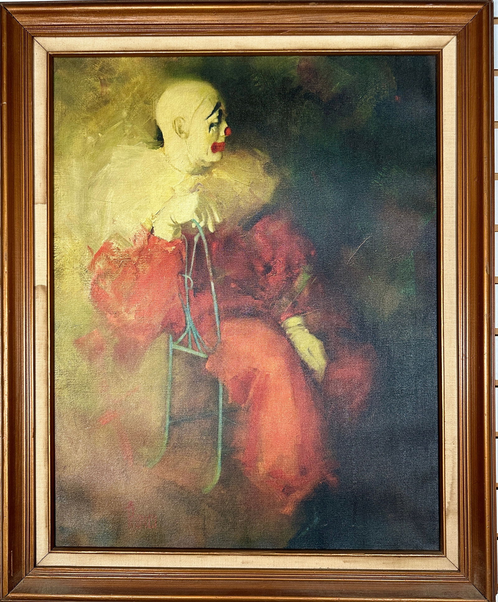 GICLEE PAINTING OF A SEATED CLOWN (1 of 1)