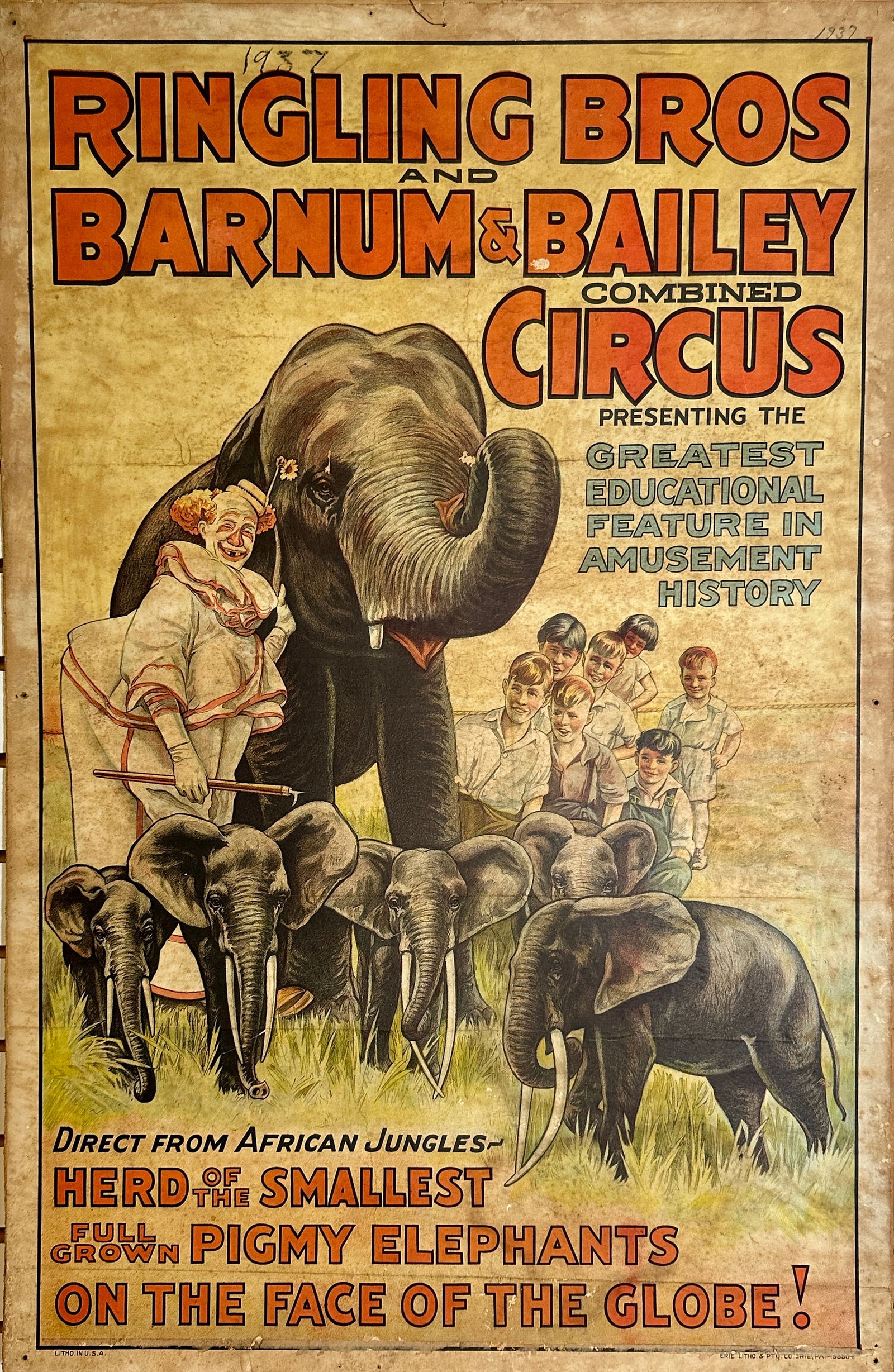 RINGLING BROS. BARNUM BAILEY CIRCUS POSTER (1 of 1)