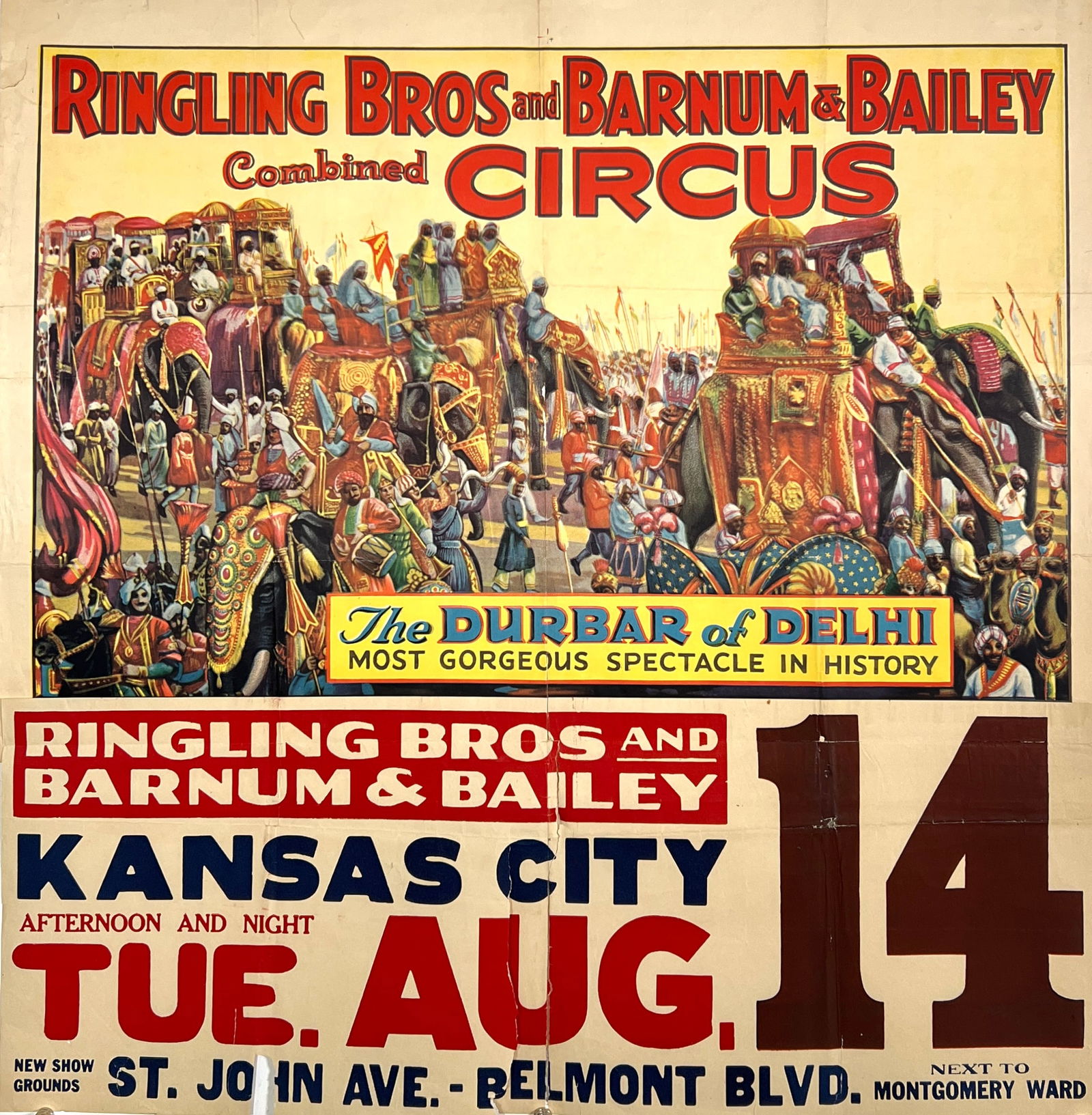 RINGLING BROS. AND BARNUM & BAILEY CIRCUS POSTER (1 of 1)