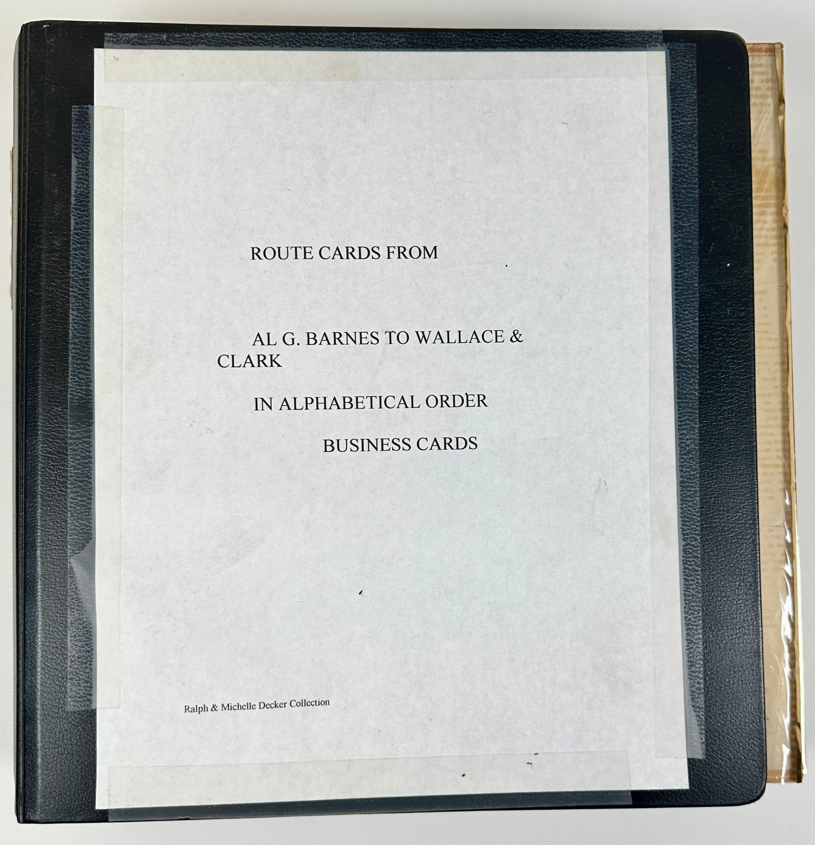 CIRCUS ROUTE CARD COLLECTION (1 of 9)