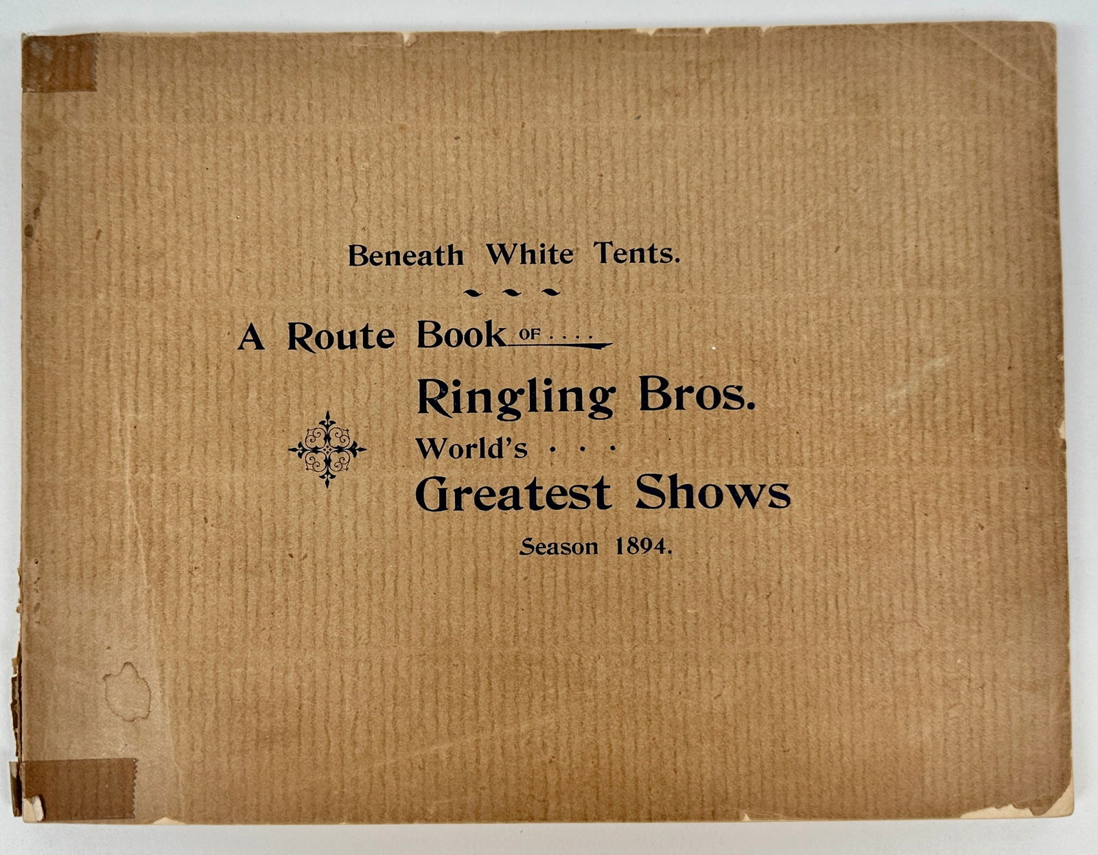 RINGLING BROS. CIRCUS ROUTE BOOK (1 of 7)