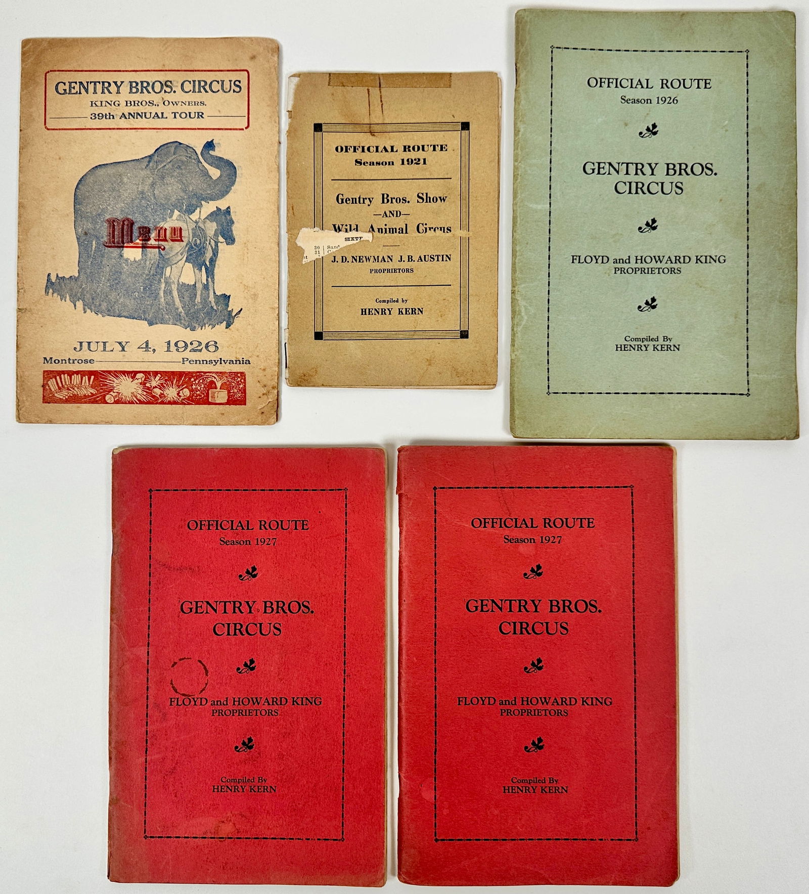 CIRCUS ROUTE BOOK COLLECTION (1 of 4)