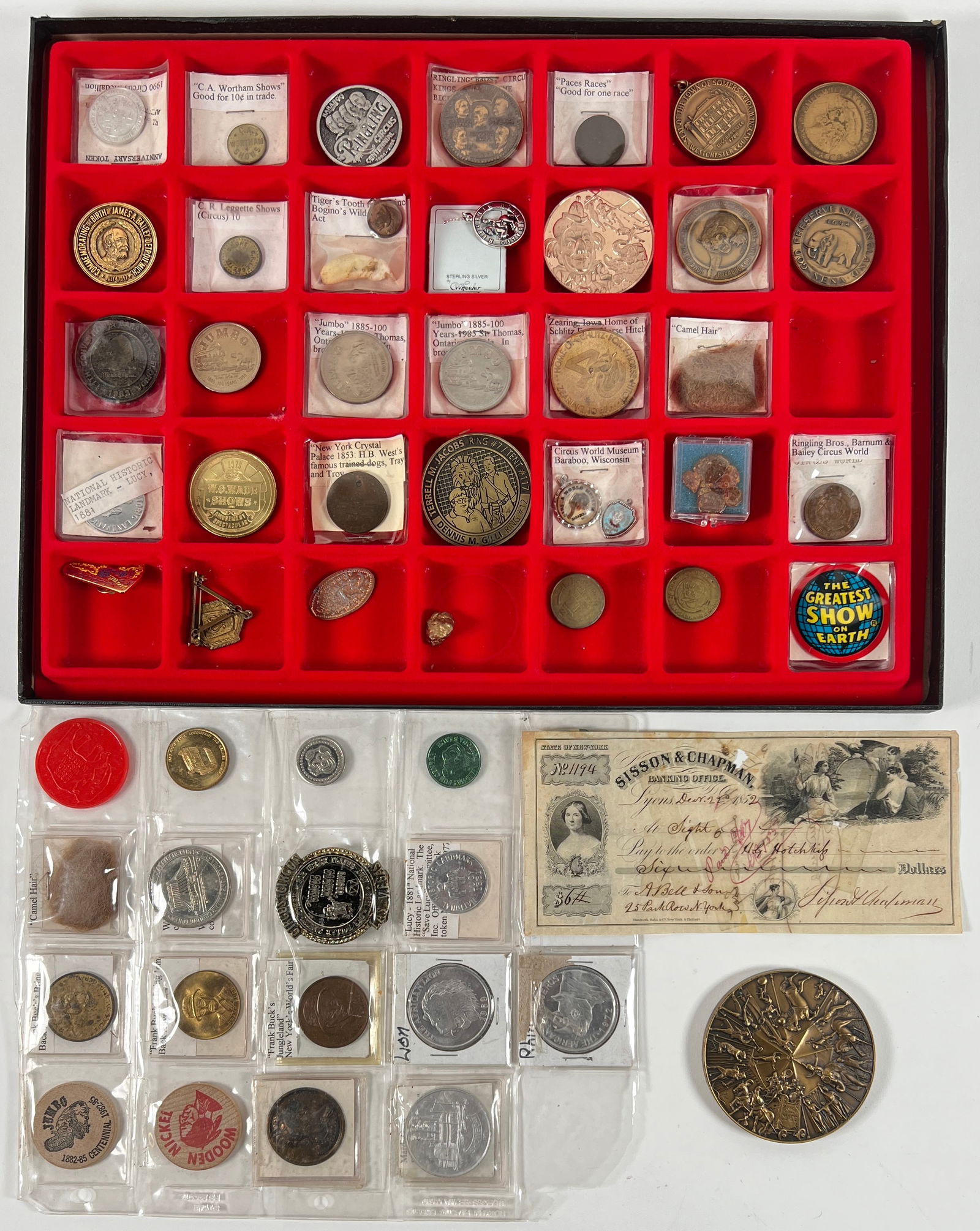 CIRCUS TOKENS - EXONUMIA (1 of 2)