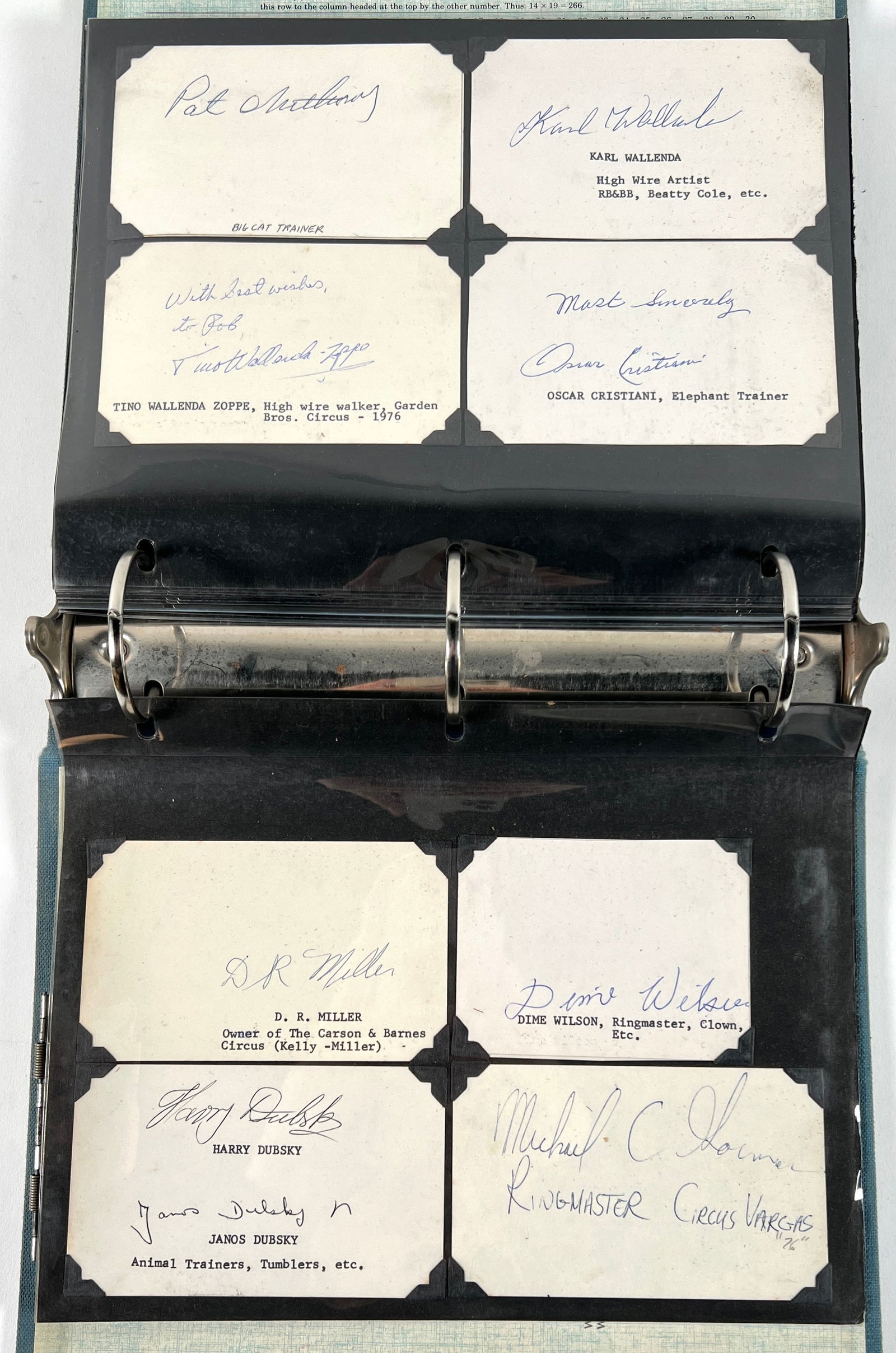 FINE CIRCUS AUTOGRAPH COLLECTION (1 of 18)