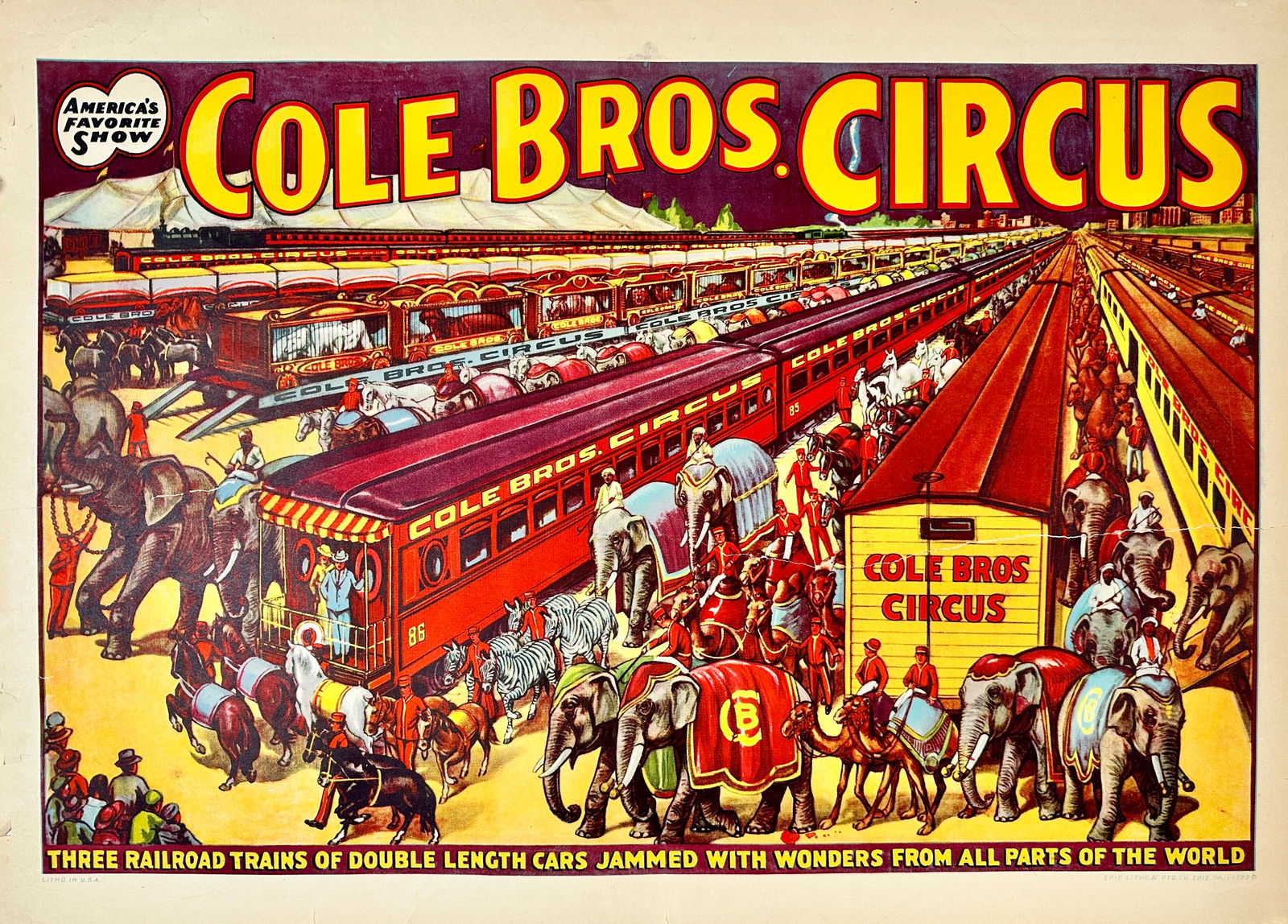 COLE BROS. CIRCUS POSTER (1 of 1)