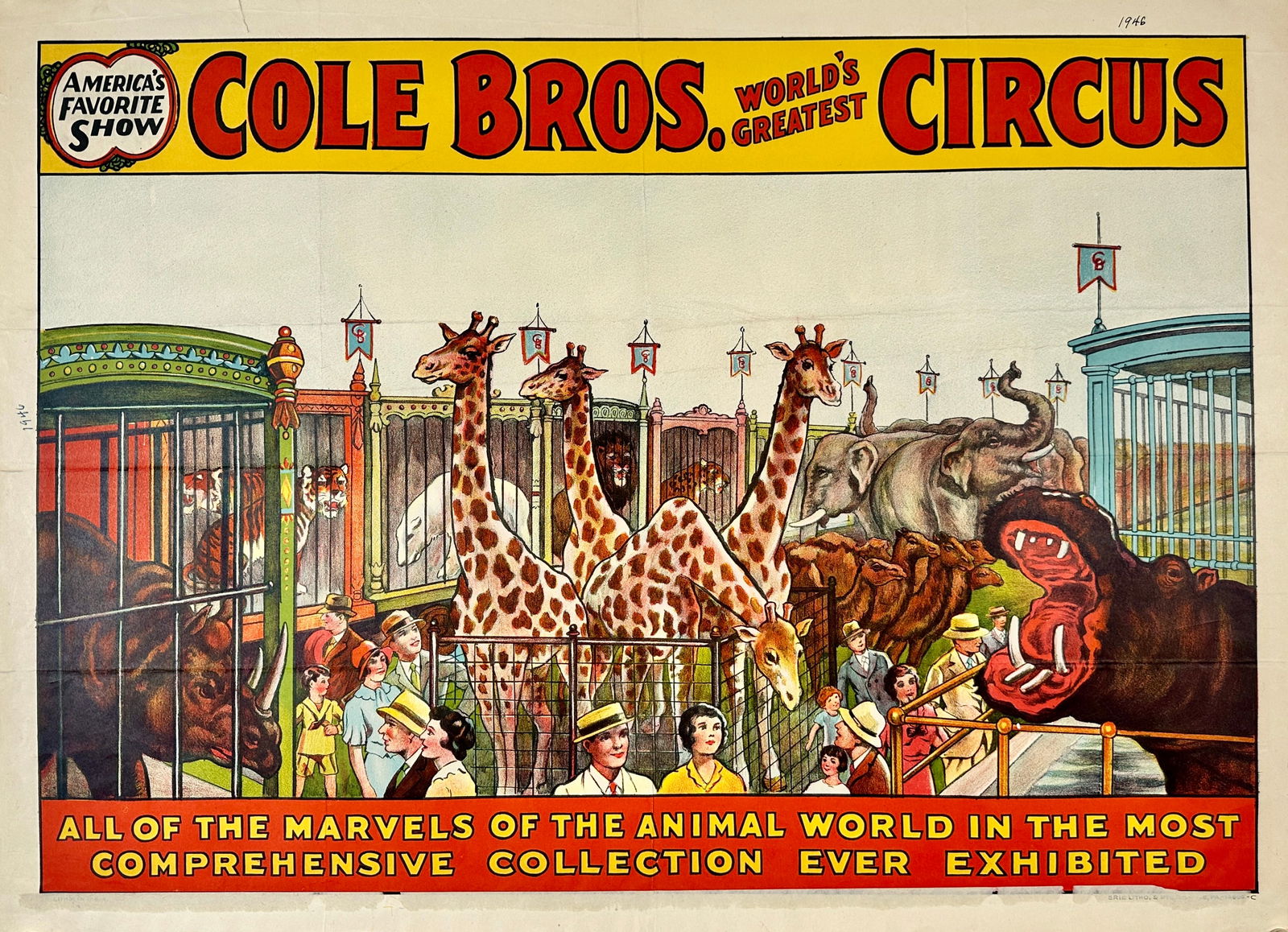 COLE BROS. CIRCUS POSTER (1 of 1)