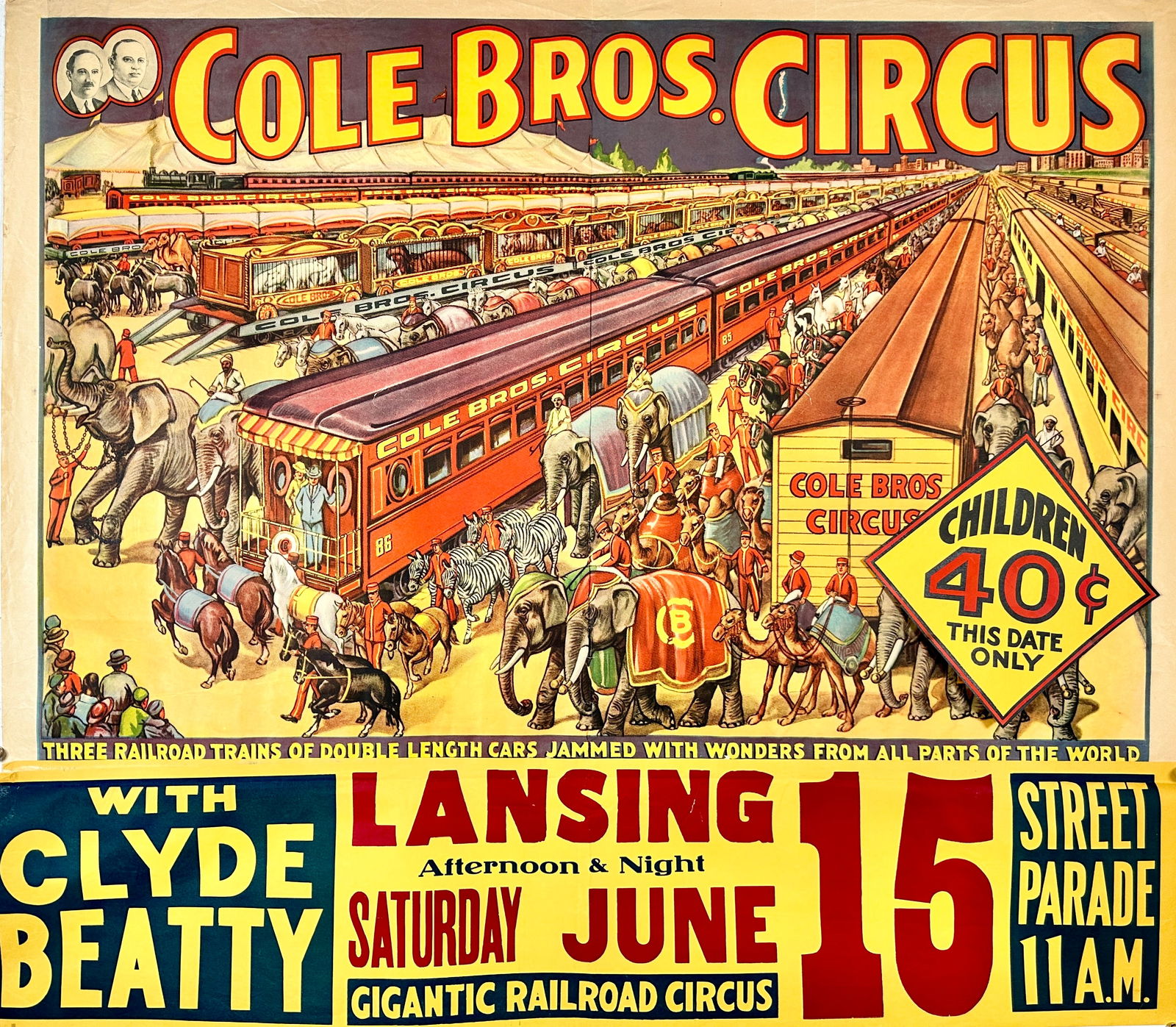 COLE BROS. CIRCUS POSTER (1 of 1)
