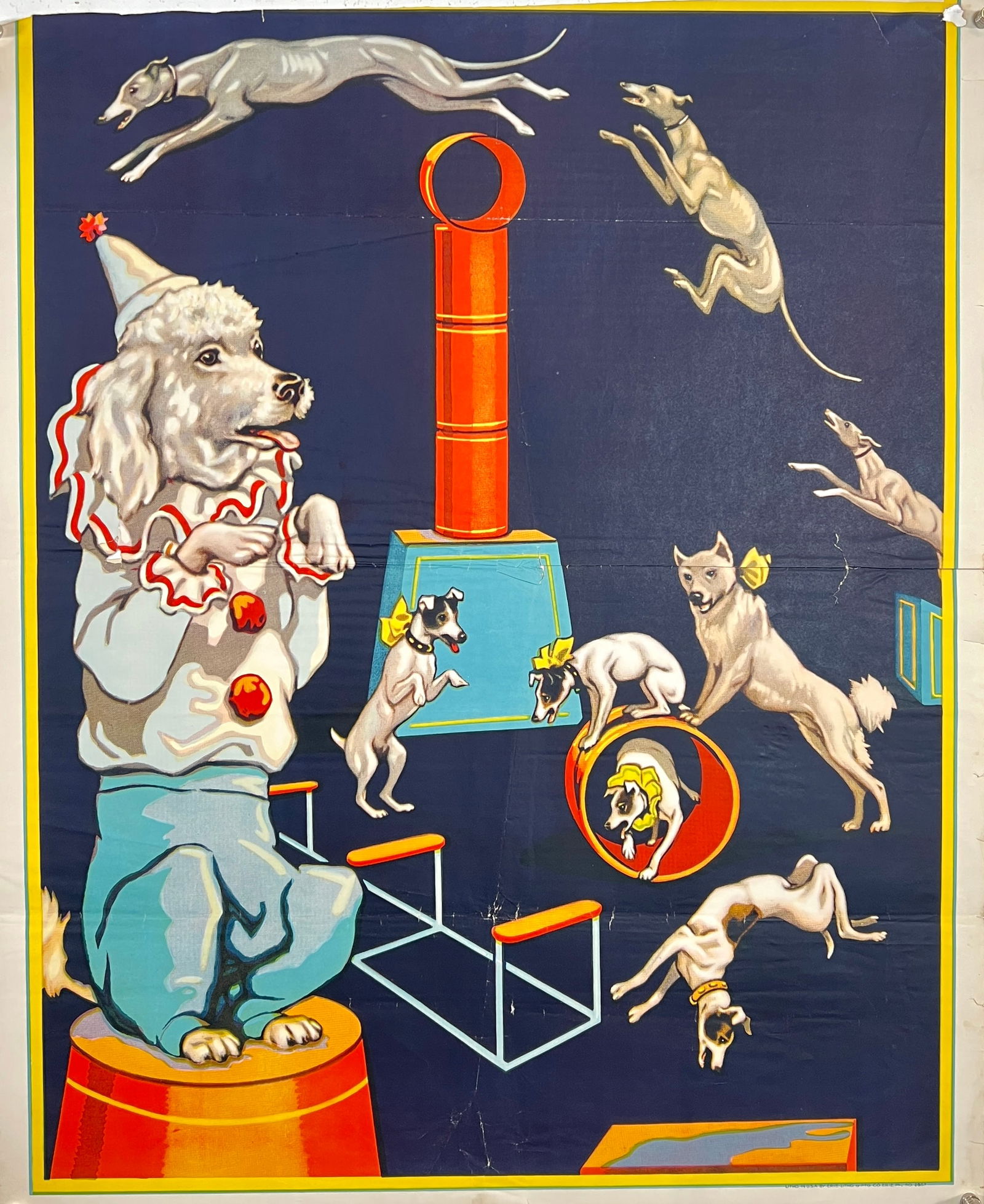 1930'S ERIE LITHO STOCK CIRCUS POSTER (1 of 1)