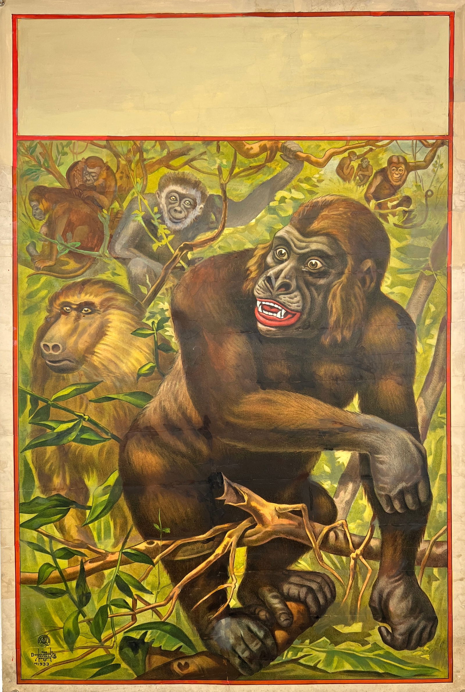 1920'S DONALDSON LITHO STOCK CIRCUS POSTER (1 of 1)