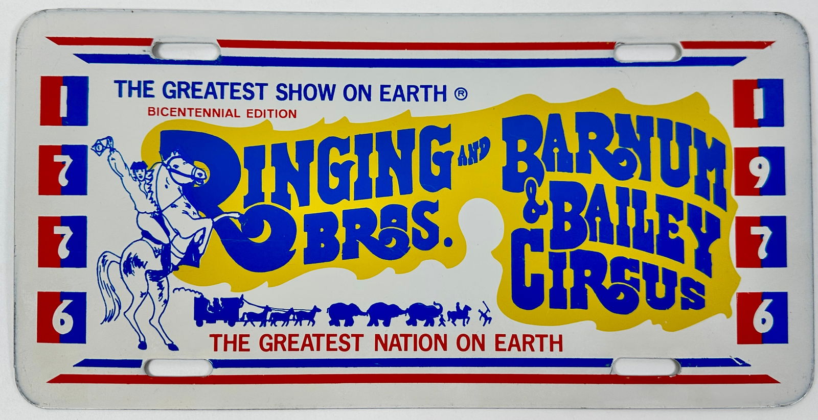 RINGLING BROS. BARNUM BAILEY CIRCUS ERROR PLATE (1 of 1)